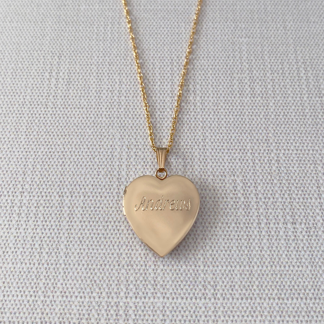14K Gold Filled 19mm Heart Locket Necklace for Women - Elegant Photo Pendant Jewelry Gift for Mom, Wife, Girlfriend - Perfect for Valentine's Day, Anniversary & Special Occasions