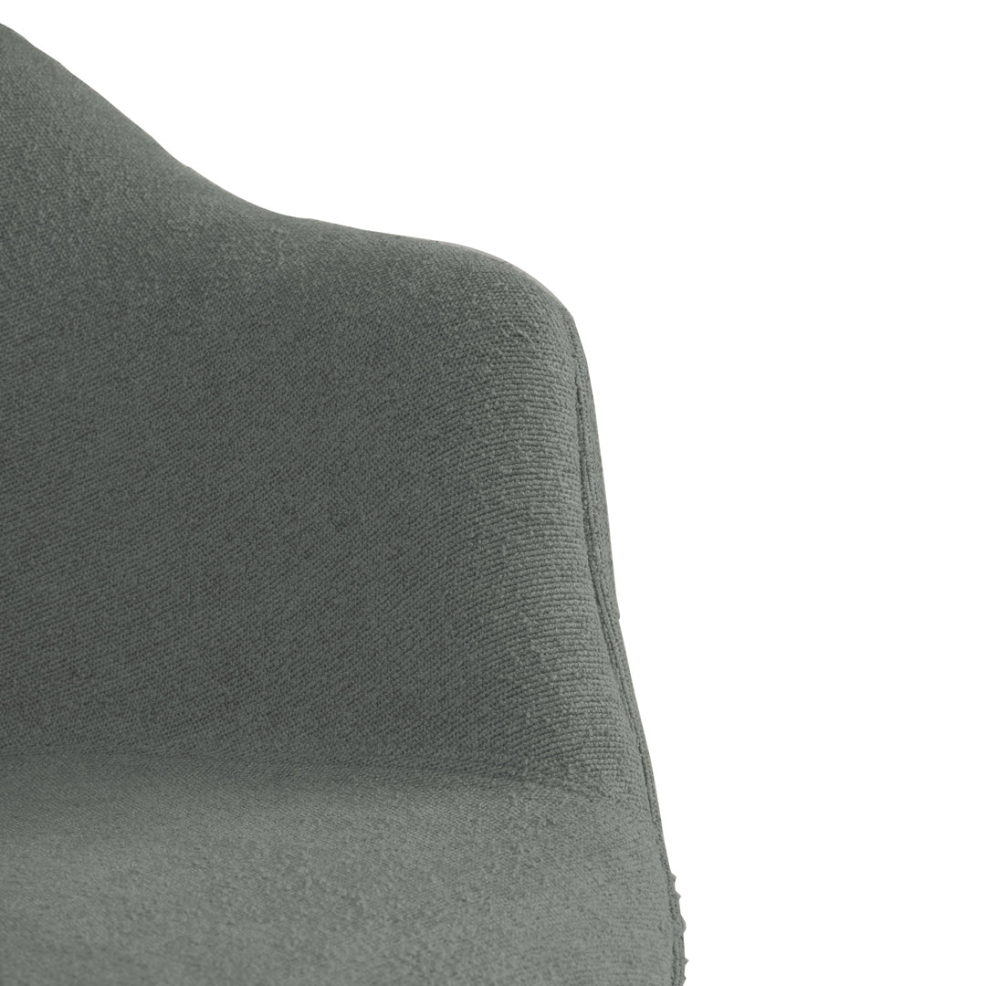 Bat Dining Chair with Conic Base - Fully Upholstered Modern Kitchen Chair for Dining Room, Restaurant & Cafe