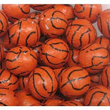 **Solid Milk Chocolate Basketballs - 1 LB (83 Pieces) - Perfect for Sports-Themed Parties, Gifts & Dessert Buffets**