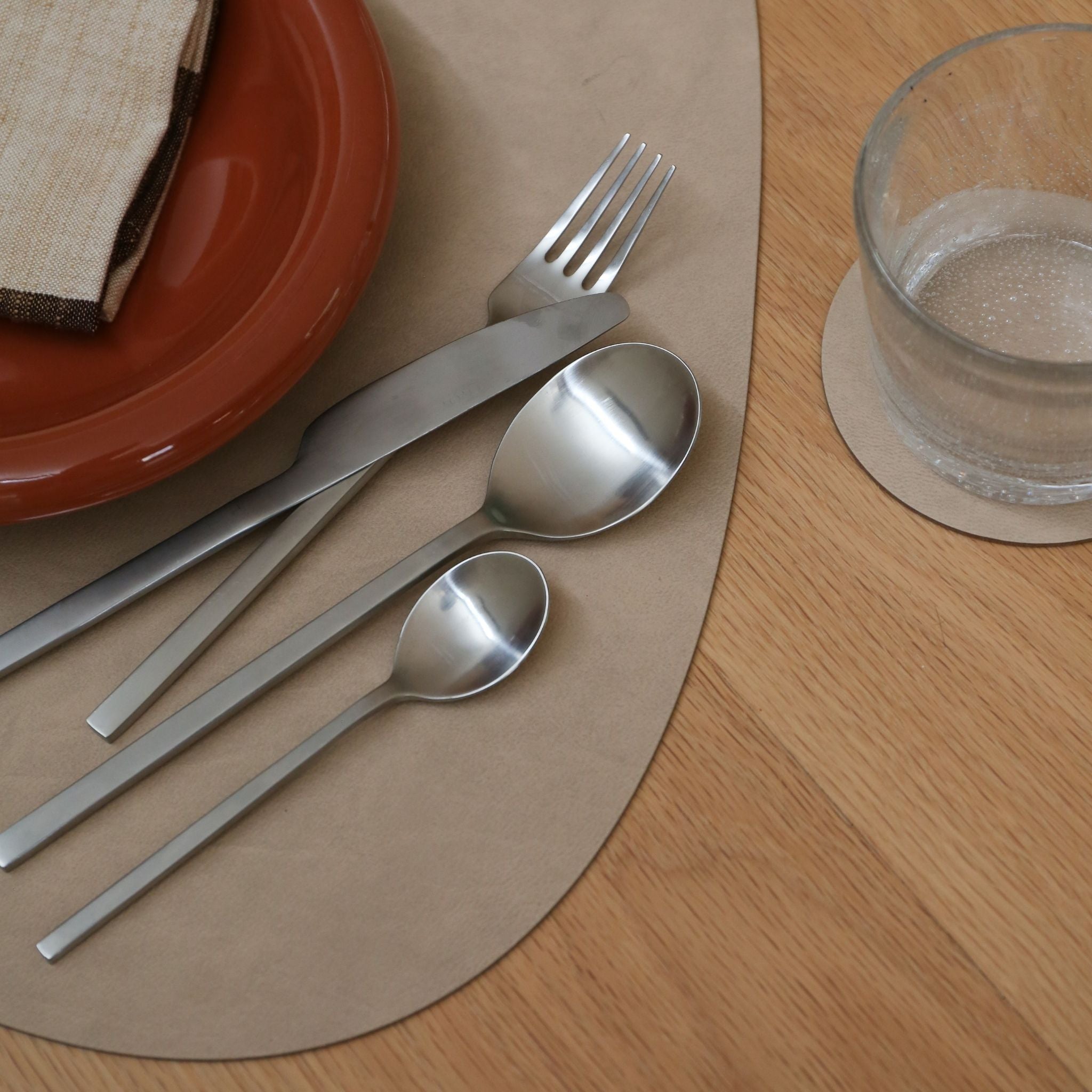 OYOY Yuka Stainless Steel Spoons - Set of 4 - Durable & Elegant Flatware for Dining, Kitchen & Restaurant Use