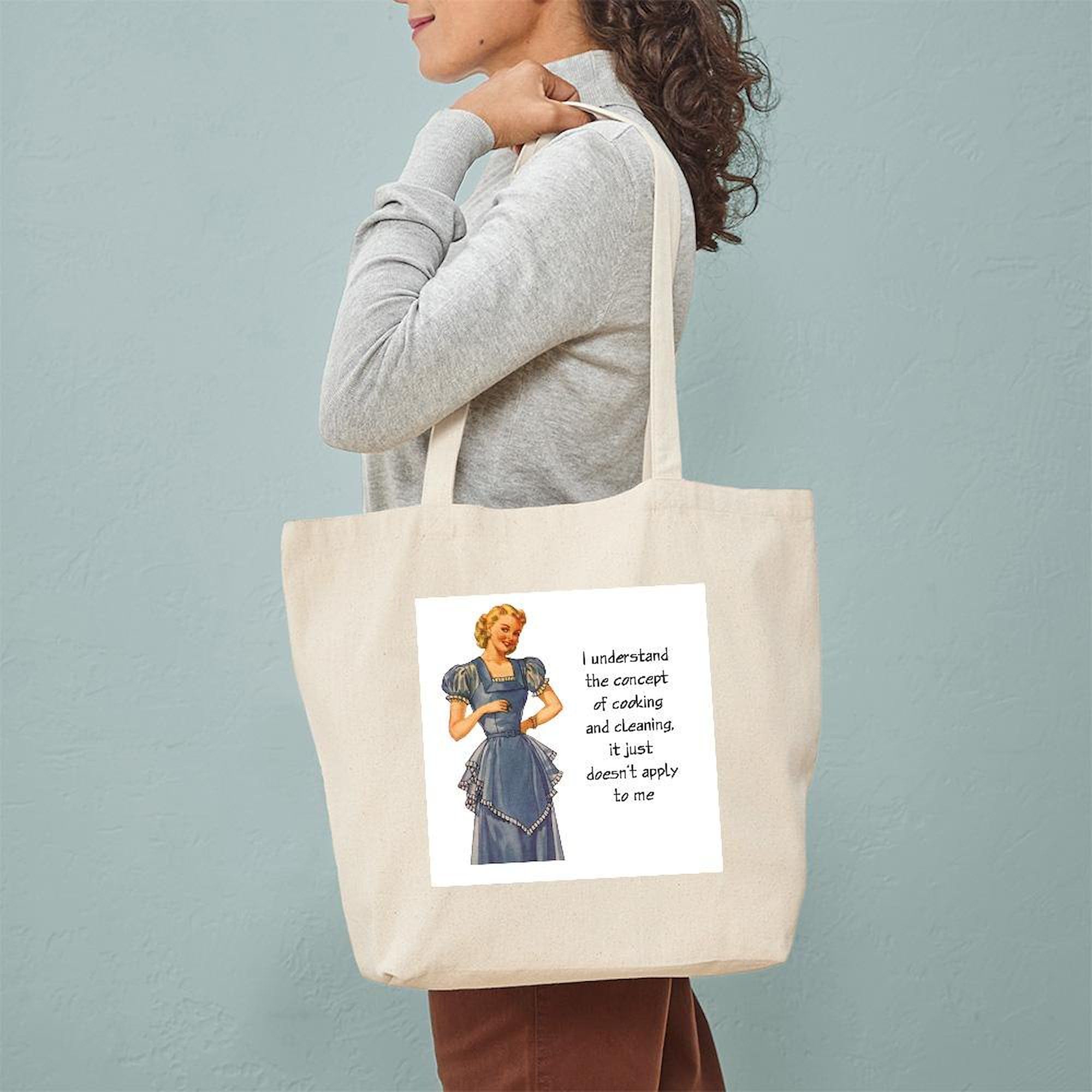 **Eco-Friendly Natural Canvas Tote Bag - Reusable Grocery Shopping Bag for Cooking & Cleaning | Perfect for Farmers Market, Beach & Daily Errands**
