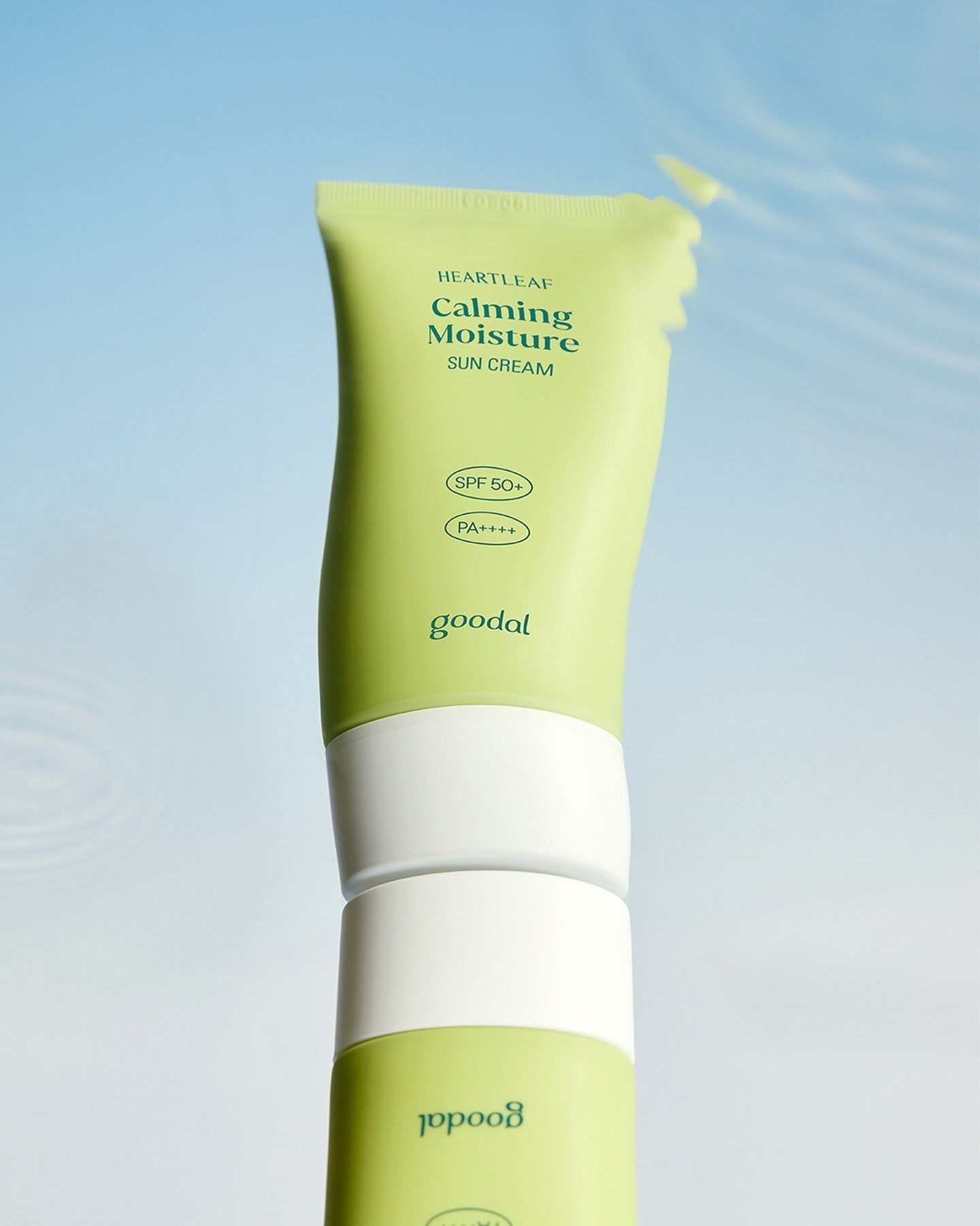 Goodal Houttuynia Cordata Calming Moisture Sun Cream SPF 50+ PA++++ 50ml - Soothing Korean Sunscreen for Sensitive Skin, Daily UV Protection & Hydration - Perfect for Outdoor Activities & Beach Days