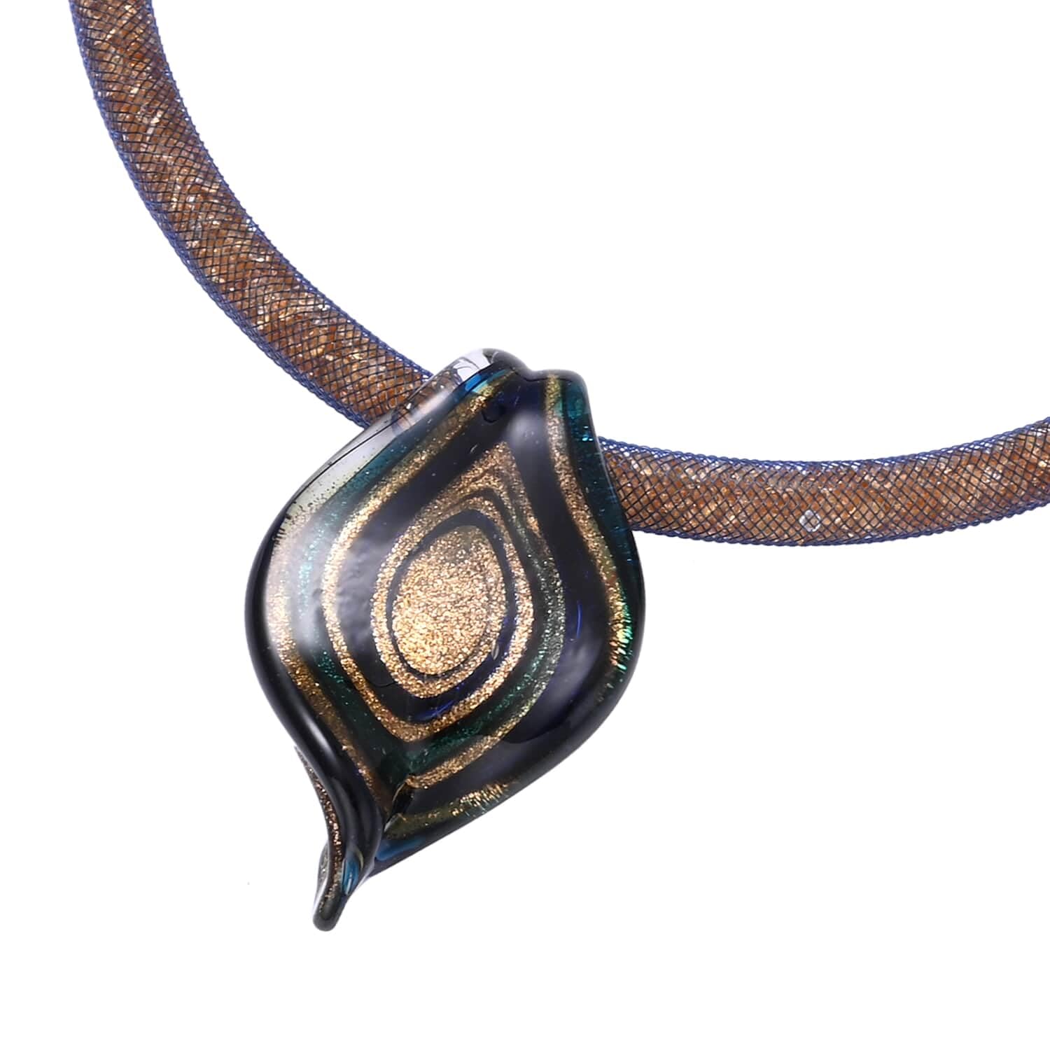 SHOP LC Glass Resin Bottle Stopper Pendant Necklace for Women - 20