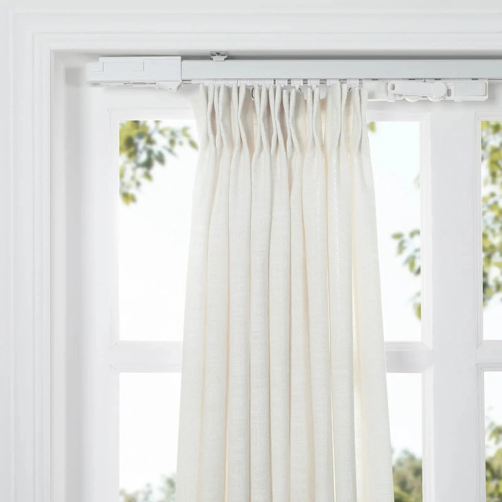 Lark Motorized Curtain Tracks - Smart Home Automatic Drapery Rail System for Living Room & Bedroom | Voice Control & Remote Operated