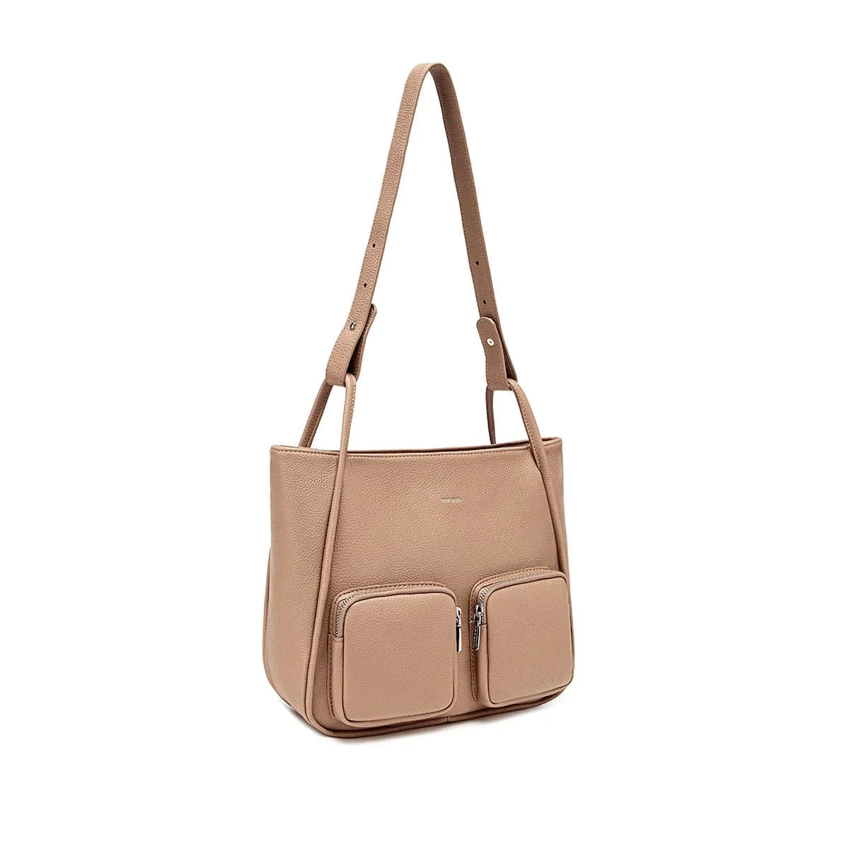 Cathy Vegan Leather Tote Bag for Women - Stylish Latte Pebbled Texture Handbag | Perfect for Work, Travel & Everyday Use