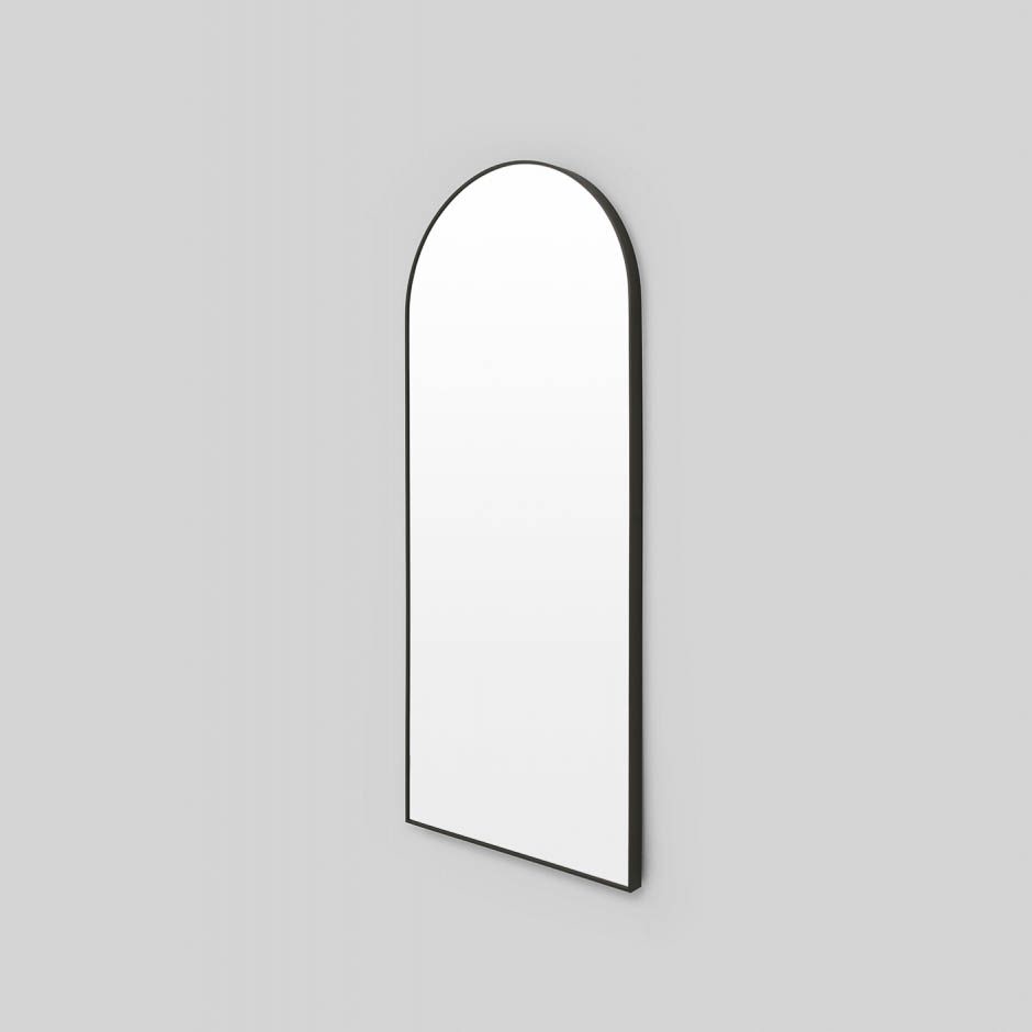 MIDDLE OF NOWHERE Simplicity Arch Mirror - Black Full Length Wall Mirror 65x152cm for Bedroom, Living Room & Entryway Decor
