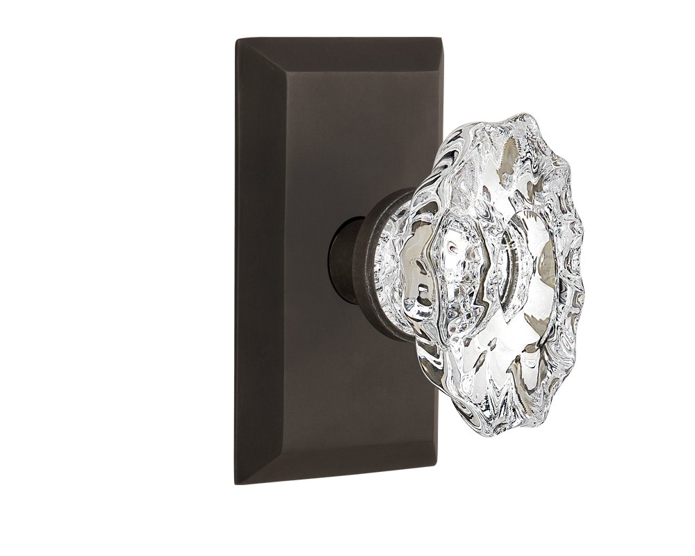 Vintage Style Chateau Knob & Studio Plate Set - 2.75