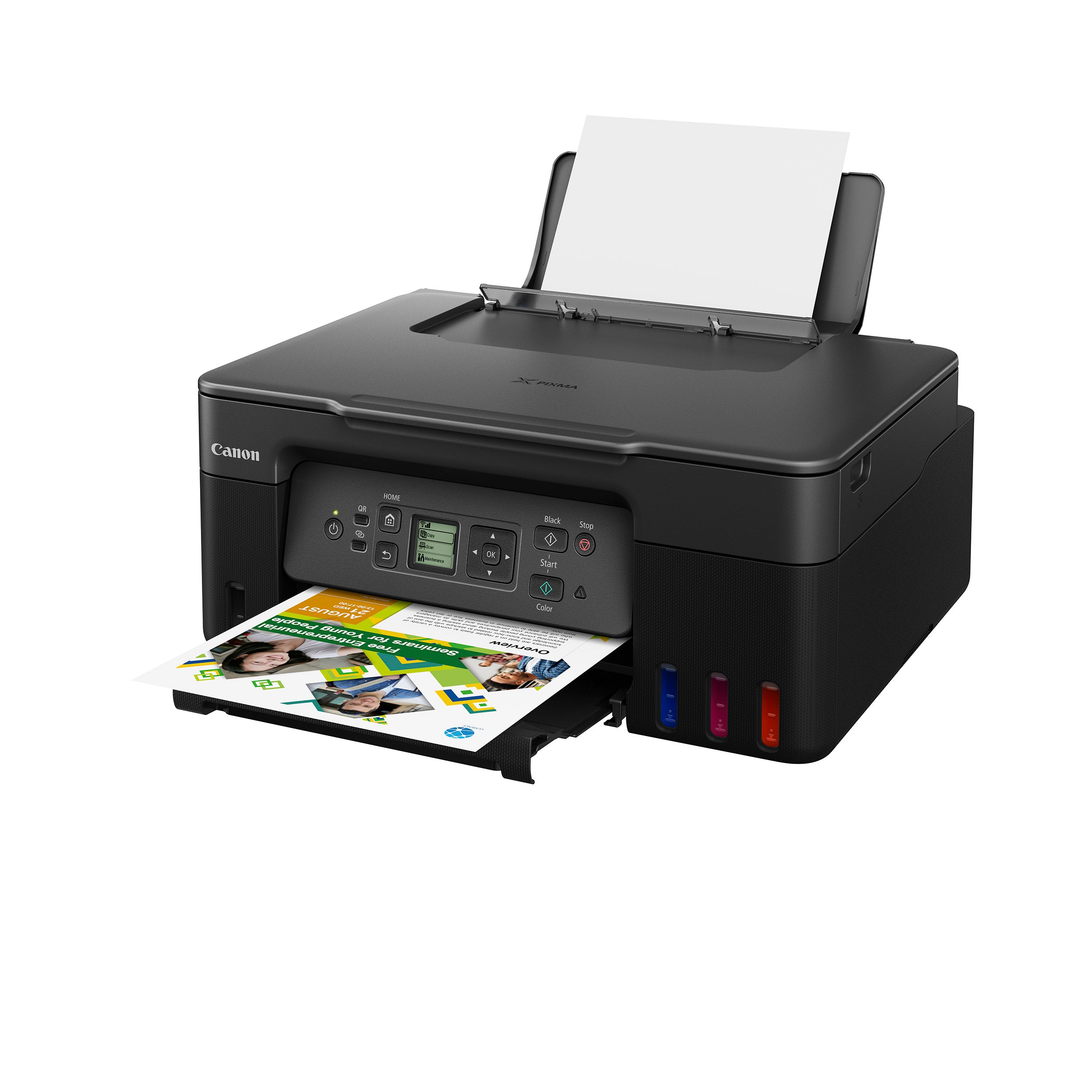 Canon PIXMA G3770 Wireless All-in-One Ink Tank Printer with Scanner and Copier - Ideal for Home Office, School Projects & Small Business Printing