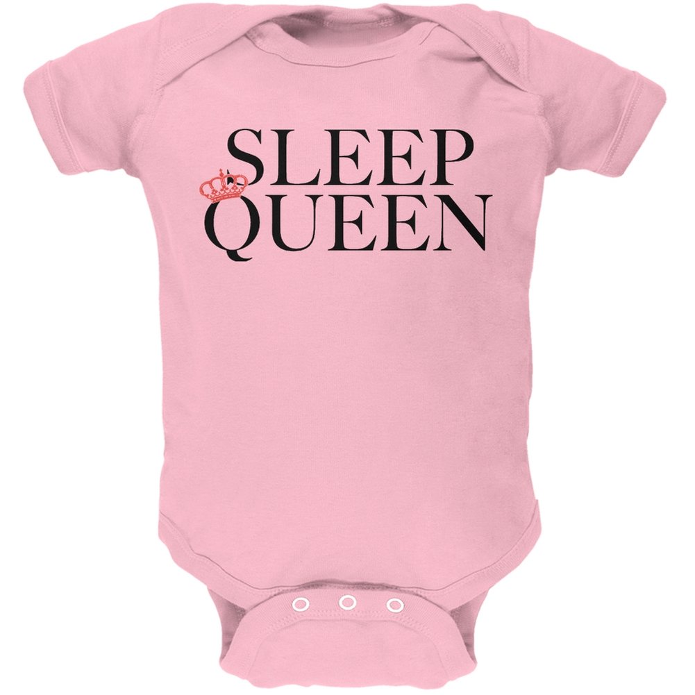Sleep Queen Light Pink Soft Baby One Piece - Cozy & Comfortable Infant Bodysuit for Newborns & Toddlers | Perfect for Naptime, Playtime & Everyday Wear
