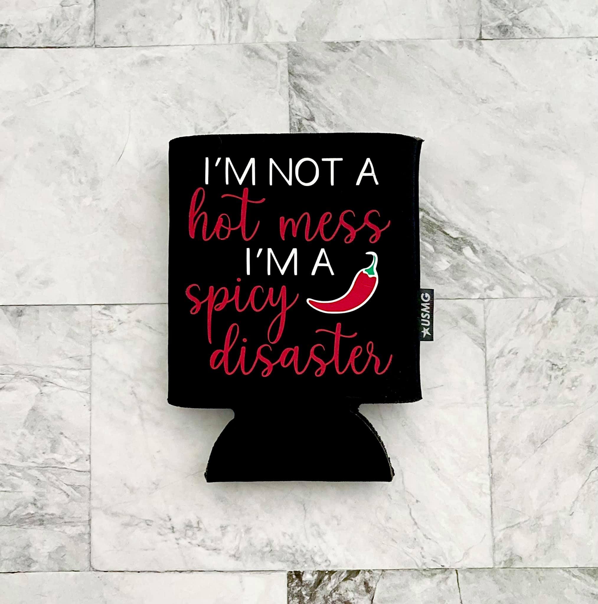 Spicy Disaster Beer Can Holder - Chili Pepper Insulated Can Cooler, Red Pepper Beer Sleeve | Perfect for Hot Girl Summer, BBQ Parties & Beach Drinks | Funny Beer Lover Gift by LEADING EDGE DESIGNS