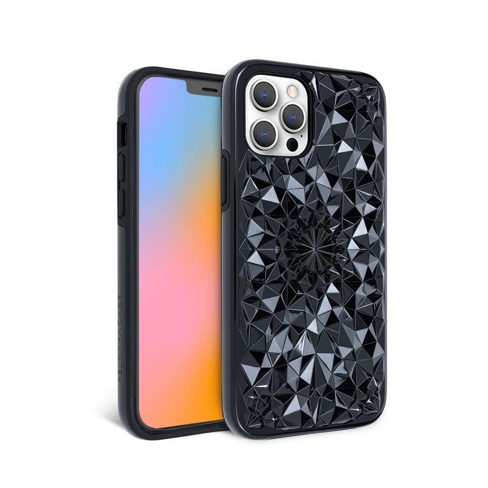 FELONY CASE for iPhone 13 Pro Max - Gloss Black Kaleidoscope Protective Phone Cover - Anti-Scratch, Shockproof & Durable Case for Apple iPhone 13 Pro Max - Perfect for Daily Use, Travel & Outdoor Activities