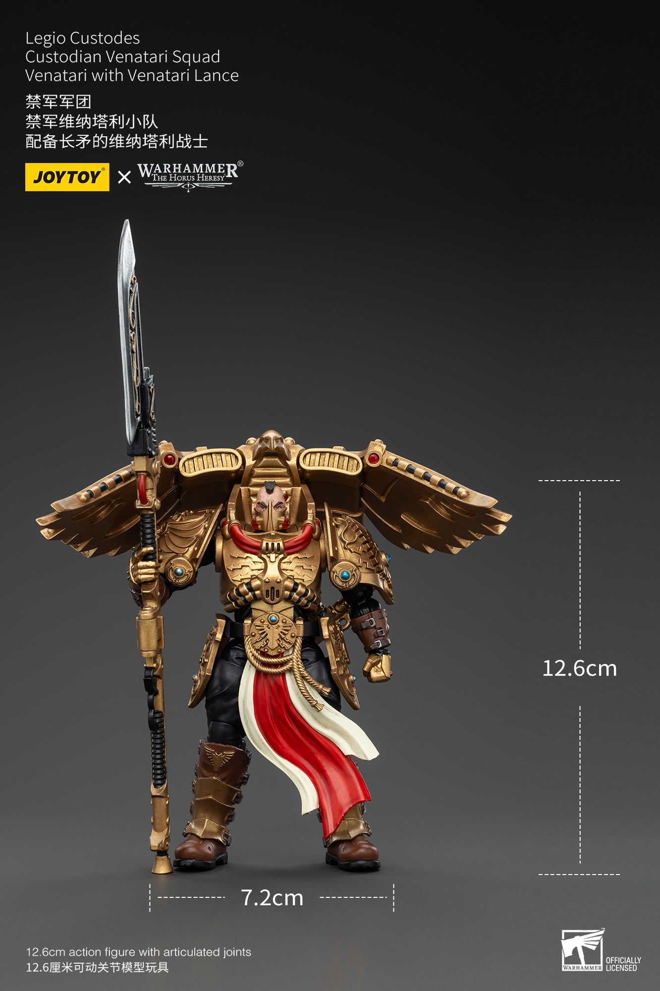 1/18 Scale JOYTOY Warhammer The Horus Heresy Action Figures - Legio Custodes Aquilon Terminator Squad & Custodian Venatari Squad | Collectible Miniatures for Tabletop Gaming and Display