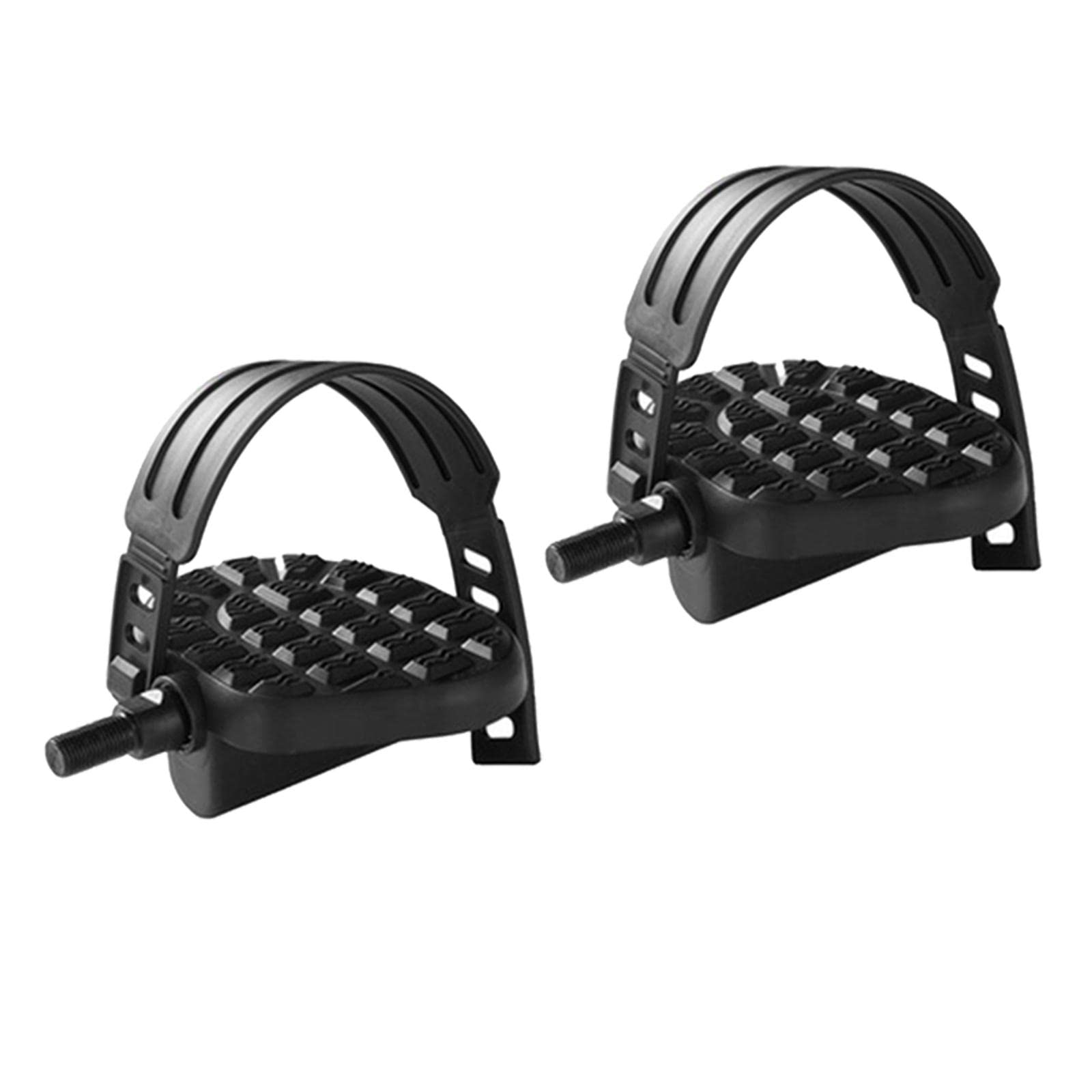 Colcolo Exercise Bike Pedals with Adjustable Straps - Universal Fit for Stationary Bikes, Spin Bikes & Indoor Cycling - Perfect for Home Gym Workouts & Cardio Training