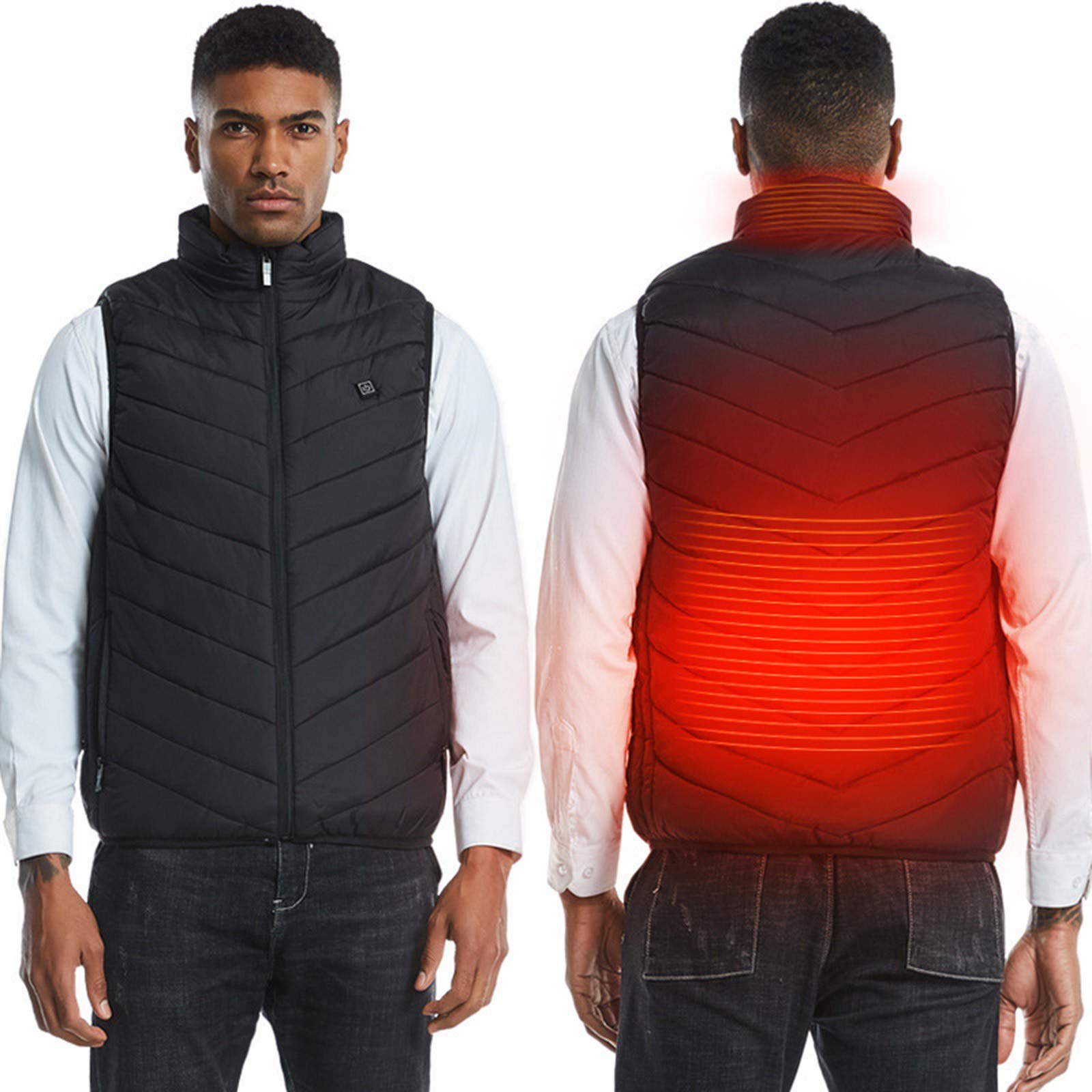 Lightweight USB Heated Vest for Women - Electric Heating Jacket with USB Charging for Outdoor Activities, Winter Sports & Cold Weather (Batteries Not Included)