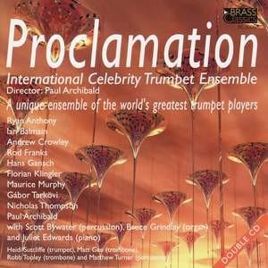 Archibald Paul Balmain Ian Crowley Andrew Proclamation International Celebrity Trumpet Ensemble - Premium Brass Instrument for Jazz Bands, Orchestras & Live Performances