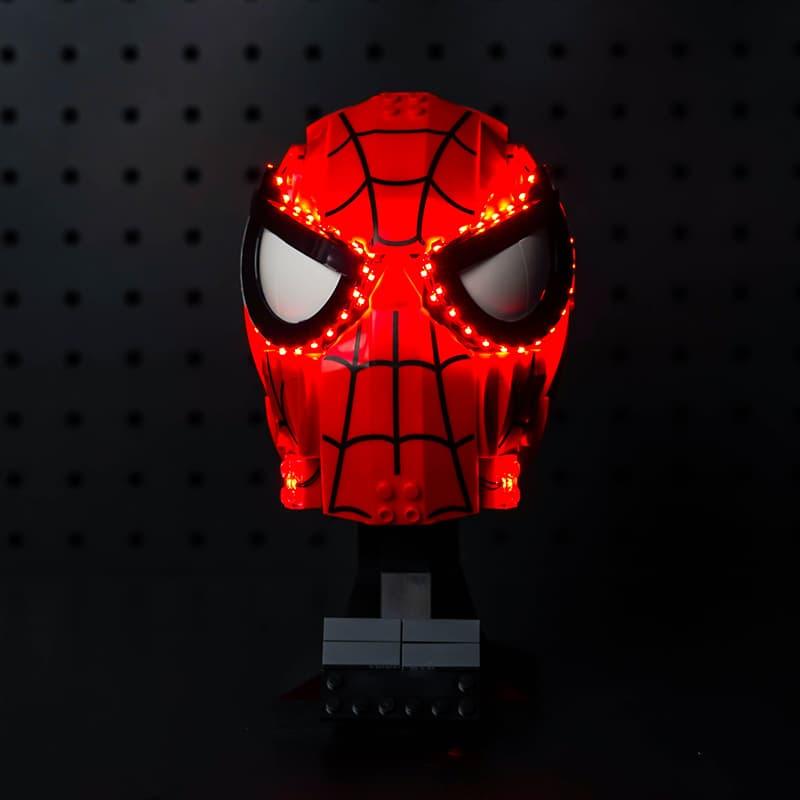 LEGO Spider-Man Mask 76285 Light Kit - LED Lighting Set for Superhero Display & Collection - Perfect for Home Decor, Cosplay, and Gift Giving