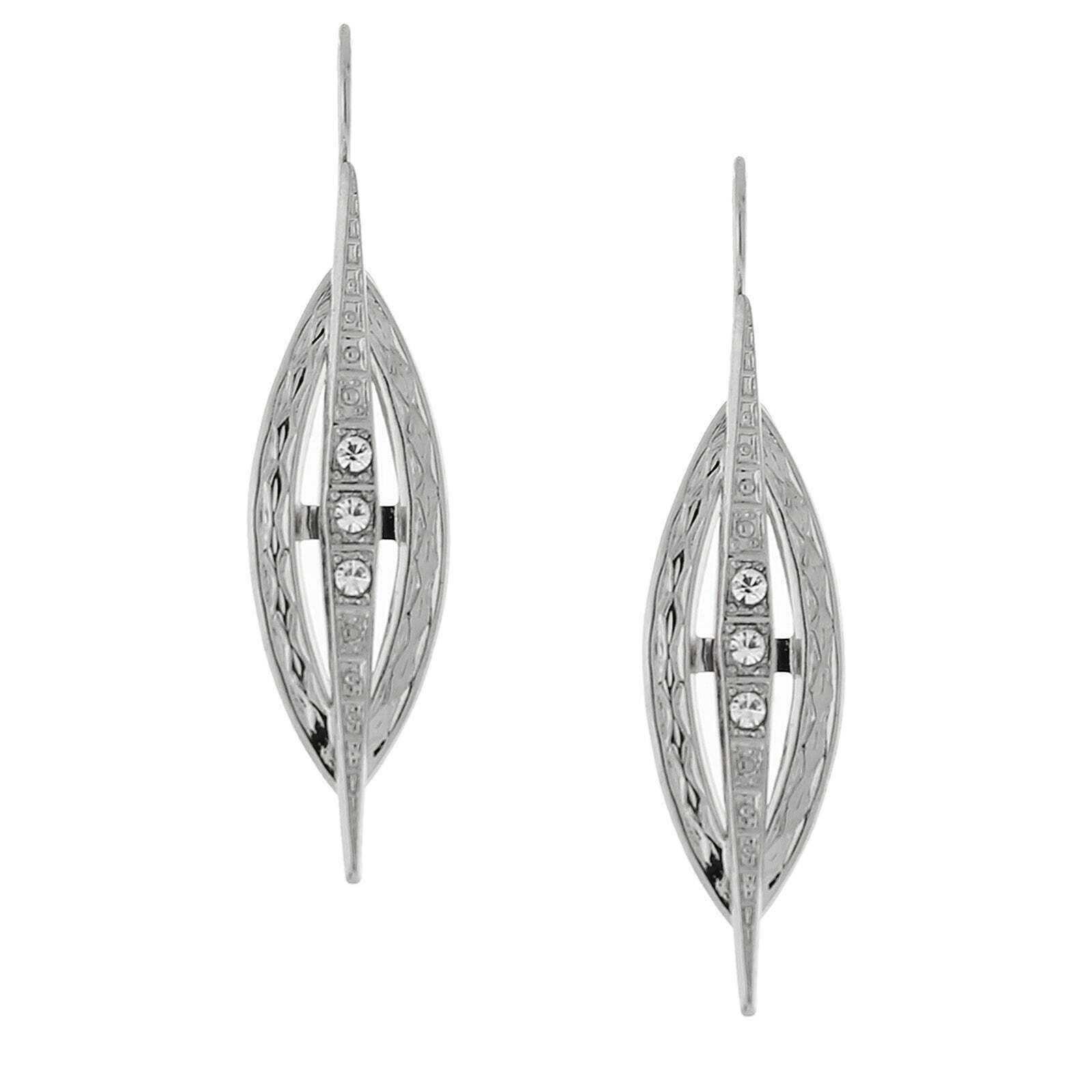 Luxury 1928 Jewelry Multi Crystal Drop Earrings for Women - Elegant Dangle Earrings for Parties, Weddings & Special Occasions
