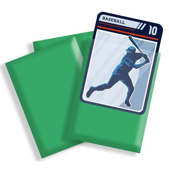 Premium Clear Card Sleeves 100ct - Standard Size Protective Sleeves for Sports Cards, Baseball Cards, Football Cards & Collectible Trading Cards | Perfect for Card Storage, Organization & Display in Binders or Portfolios