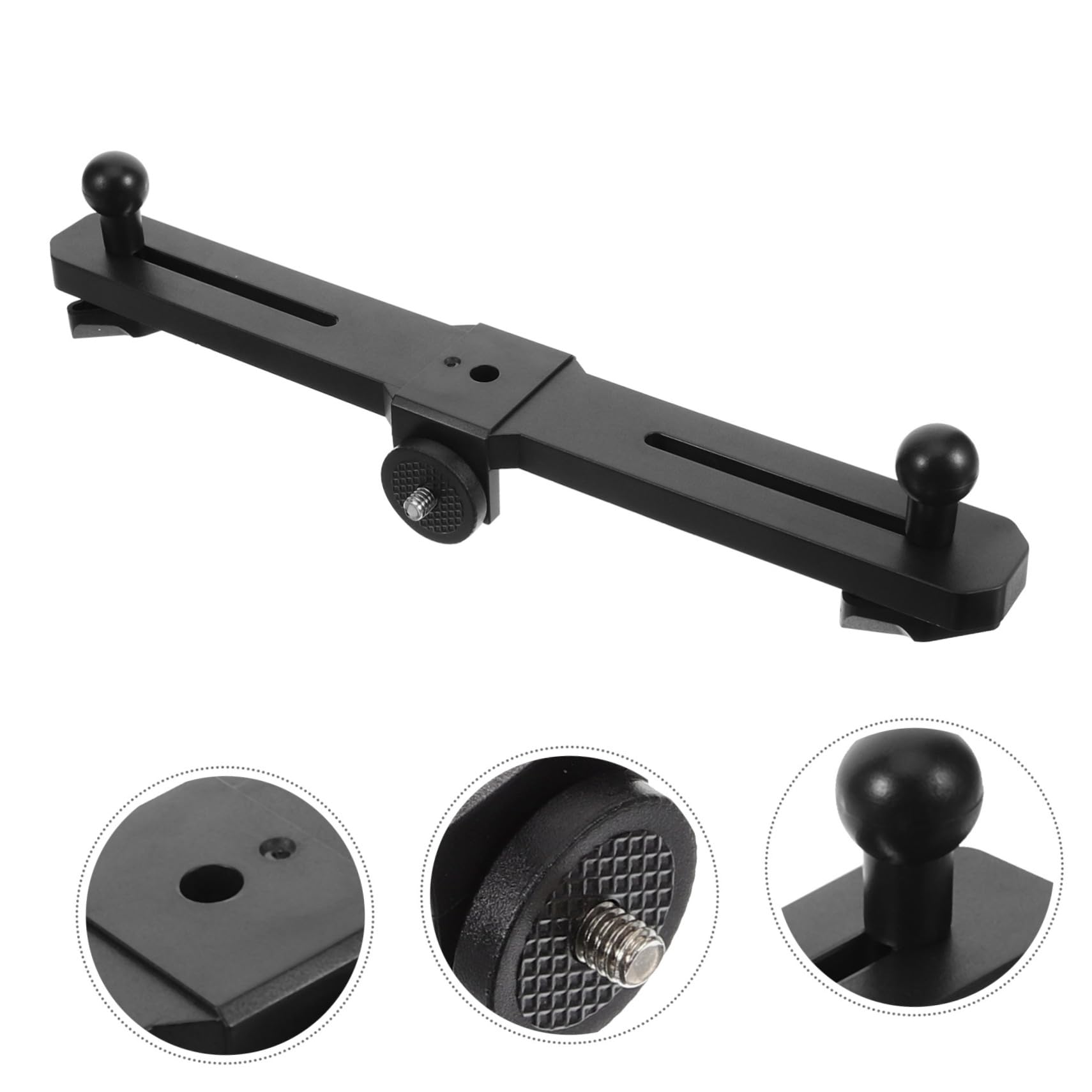 Toyvian Adjustable Metal Phone Tripod Stand - Universal Smartphone & DSLR Camera Mount with Secure Clip for Live Streaming, Video Calls, and Photography