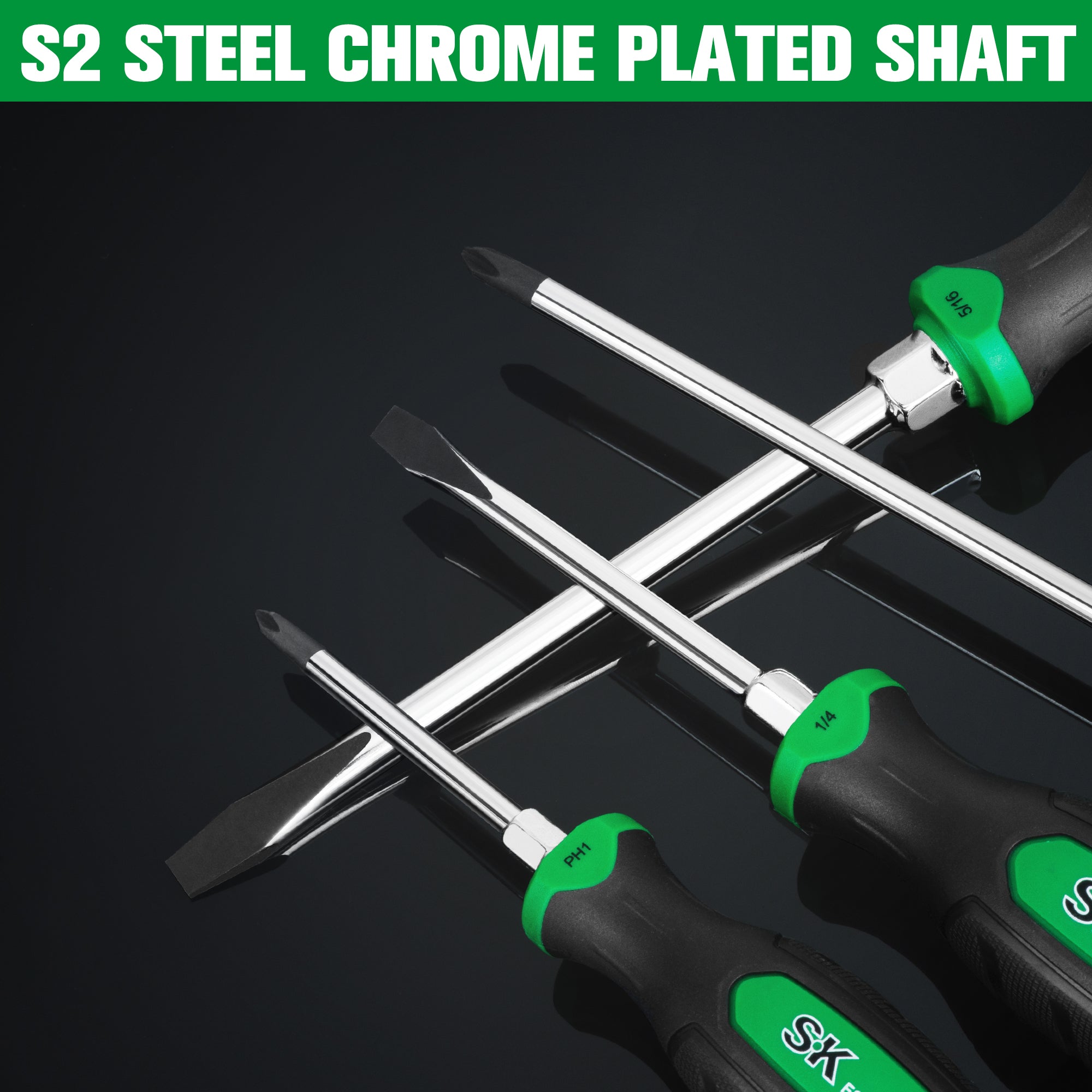 6-Piece Dual Material Magnetic Screwdriver Set - Professional Screwdriver Kit for Home Repair, Electronics, and DIY Projects