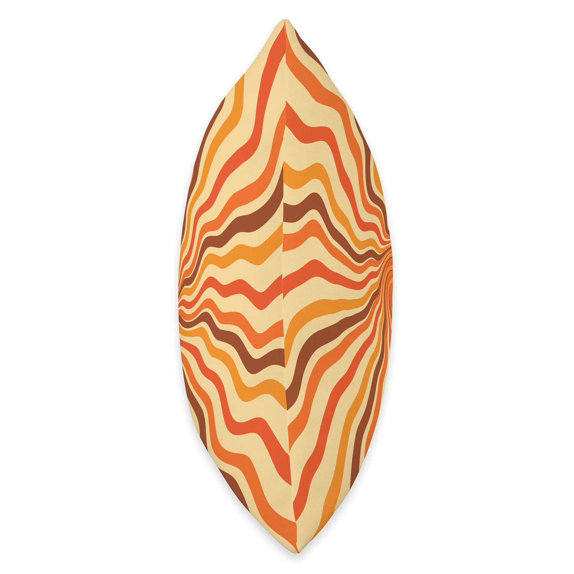 Groovy 70s Retro Swirl Throw Pillow - 16x16 Inch Hippie Psychedelic Indie Y2K Decorative Cushion for Living Room, Bedroom & Boho Home Decor