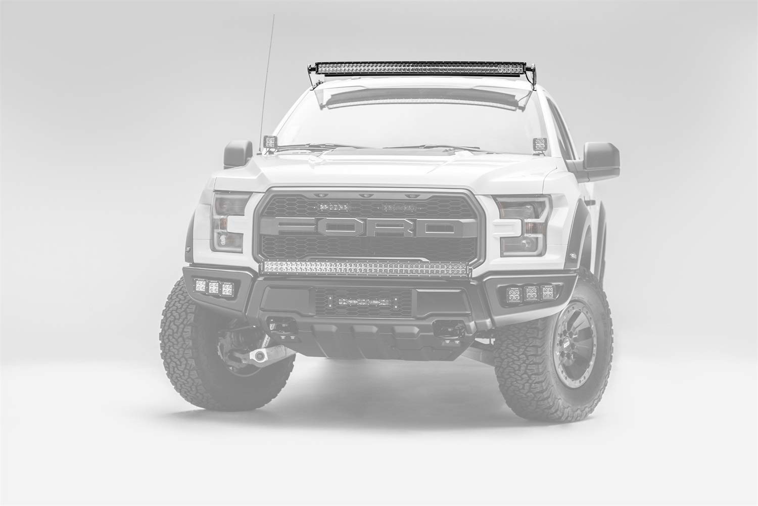 Ford F-150 2015-2020 Front Roof LED Light Bar Mounting Bracket - Fits 52 Inch Curved LED Bars (Light Bar Not Included) - Heavy Duty Off-Road Truck Accessory for Night Driving & Outdoor Adventures - PN #Z335162