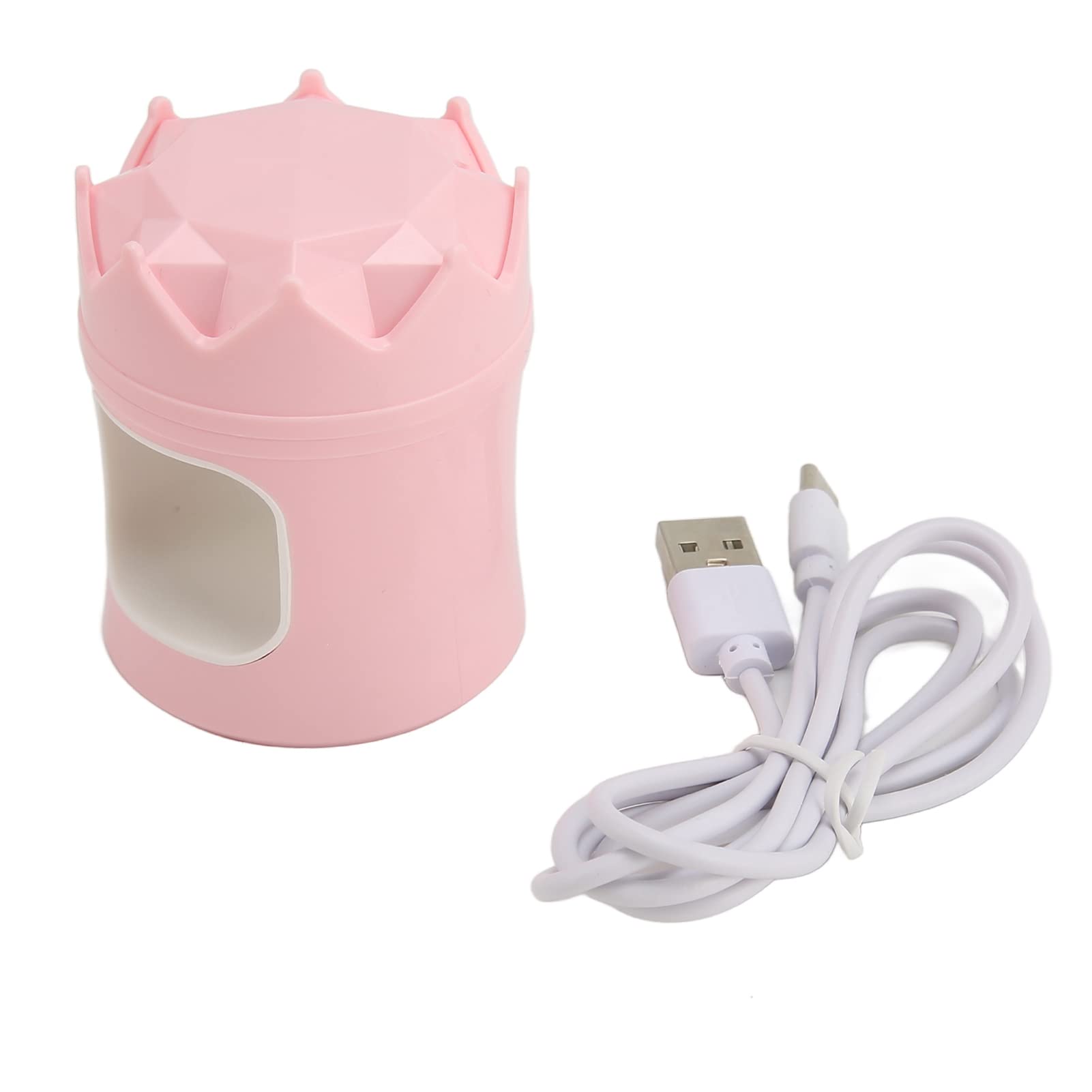 EXCLUZO Mini UV LED Nail Polish Dryer - Quick Cure Light for Gel Nails, Dual Light Source, Portable & Travel-Friendly, Fast Drying - Perfect for Home, Salon, and On-the-Go Manicures (Pink)
