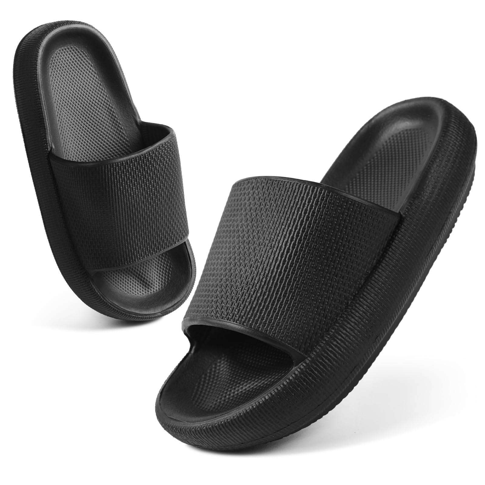 **Kids Cloud Slides - Soft Pillow Slippers for Boys & Girls | Non-Slip Shower Sandals with Thick Sole | Perfect for Beach, Pool & Bathroom (Summer Comfort)**