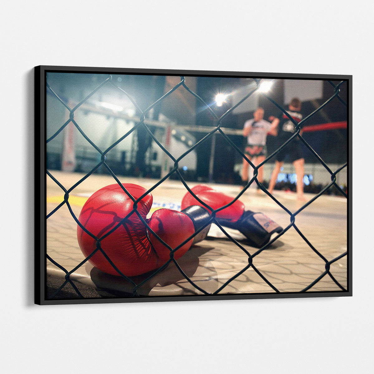 Red Boxing Wall Art Canvas 5970 - Modern Sports Decor for Gym, Man Cave & Home Office - Perfect Boxing Gift for Fighters & Fans
