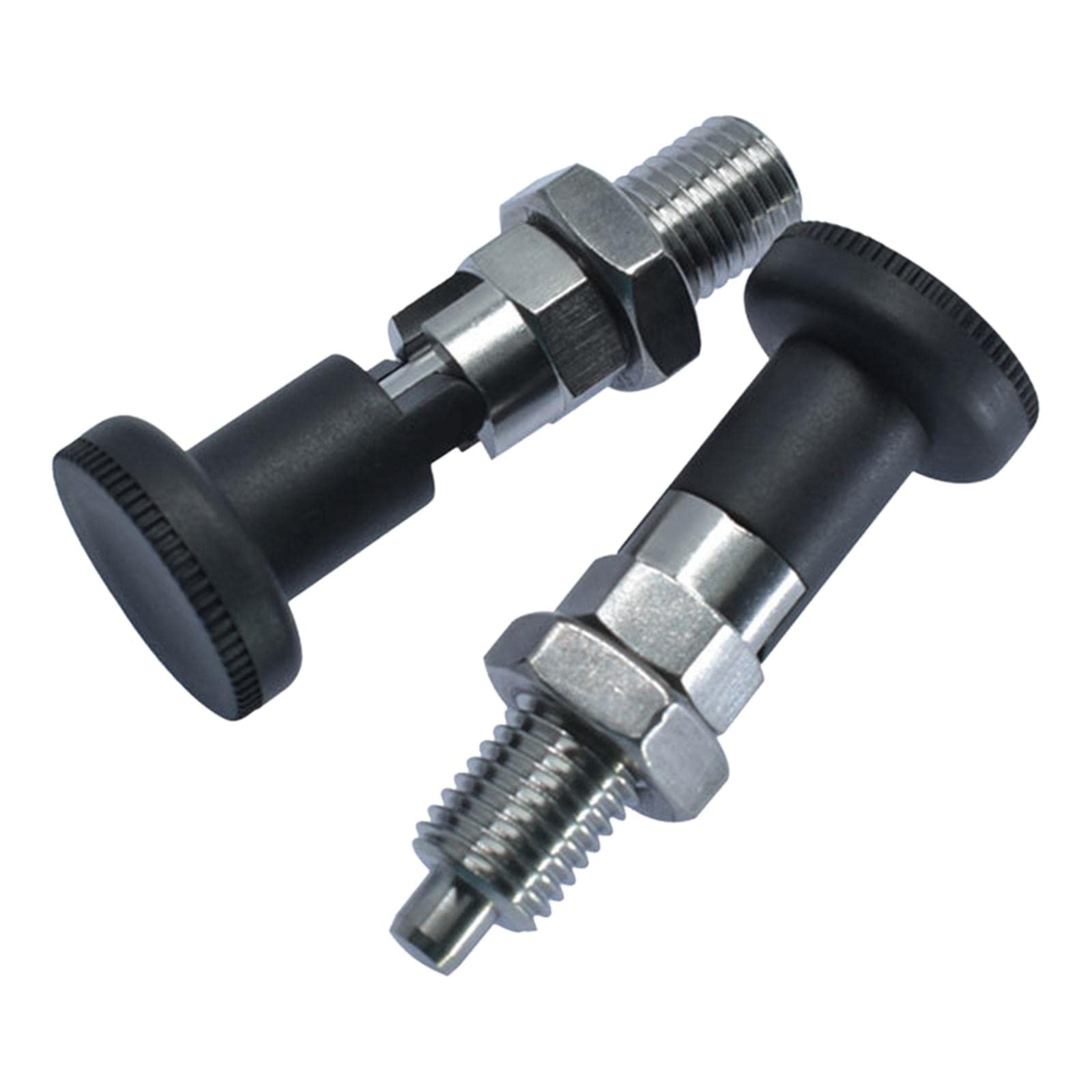 Self Locking Indexing Pin - M10 Spring Plunger with Lock Pin Bolt for Secure Fastening | Ideal for Machinery, Automotive, and DIY Projects