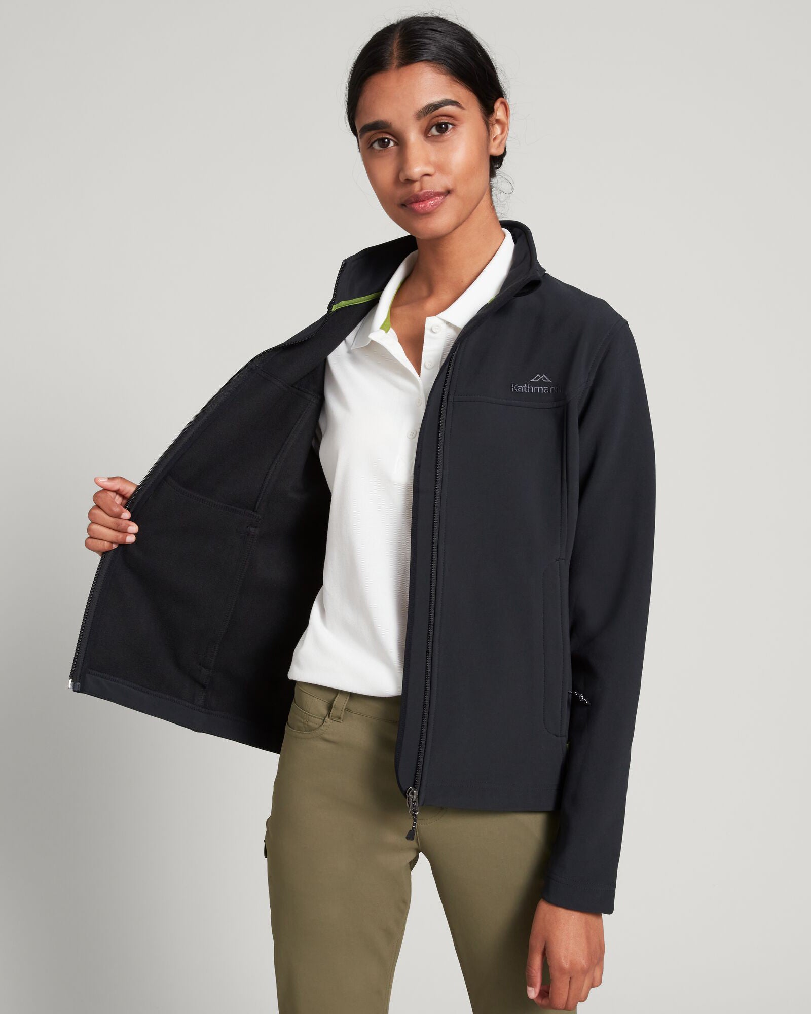 Women's Arbury Jacket - Waterproof Windbreaker with Hood, Lightweight Outdoor Jacket for Hiking, Running & Travel | Black