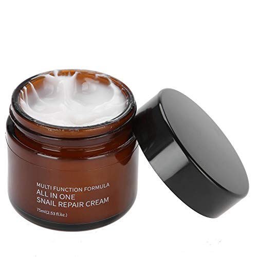 Black Snail Repair Cream - 75ml Anti-Aging Face Moisturizer with Snail Mucin for Wrinkles Reduction & Skin Hydration | Day & Night Use for Dry, Sensitive Skin