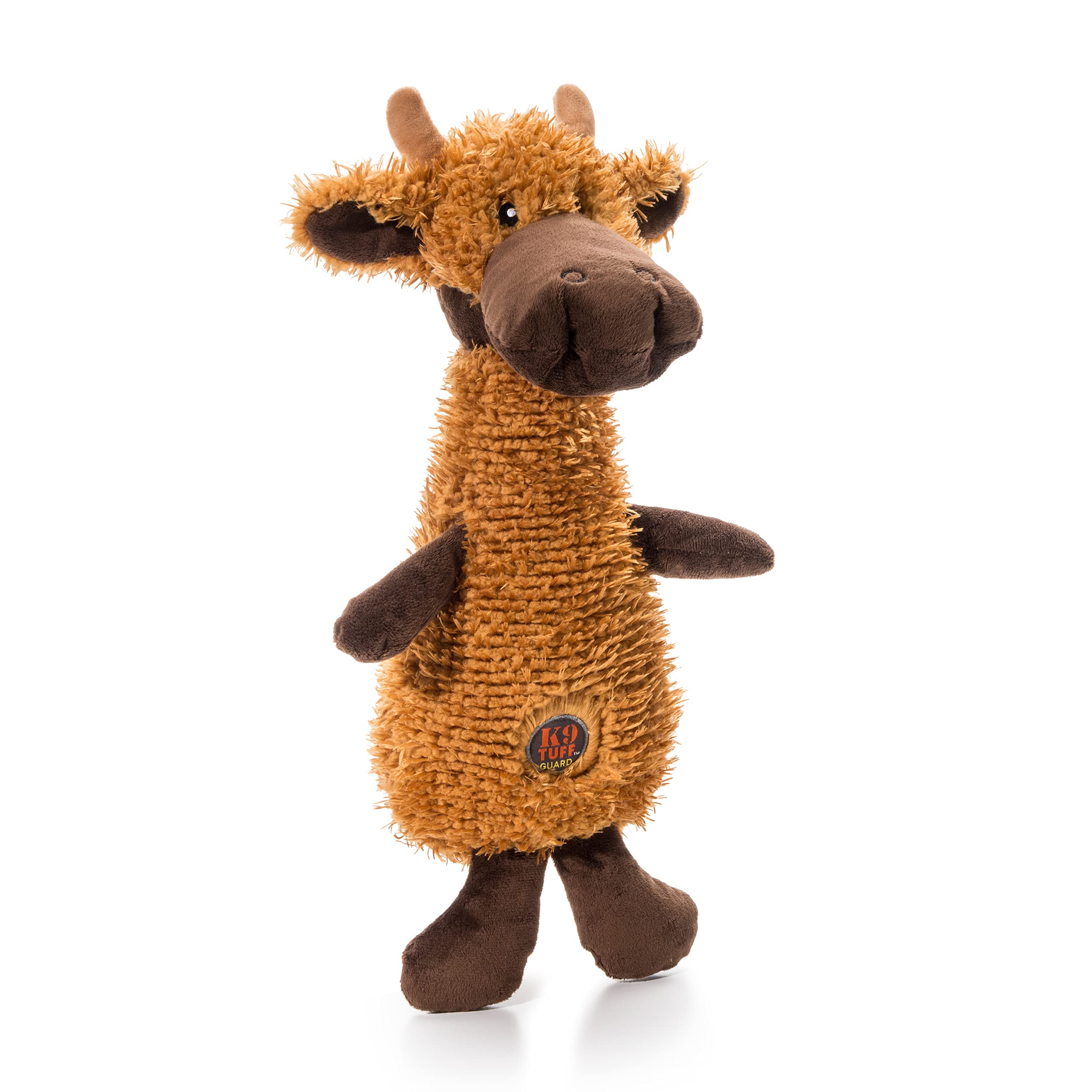 Outward Hound Scruffles Moose Plush Squeaky Dog Toy for Large Dogs - Durable Chew Toy for Aggressive Chewers, Interactive Play & Training - Perfect for Indoor & Outdoor Fun