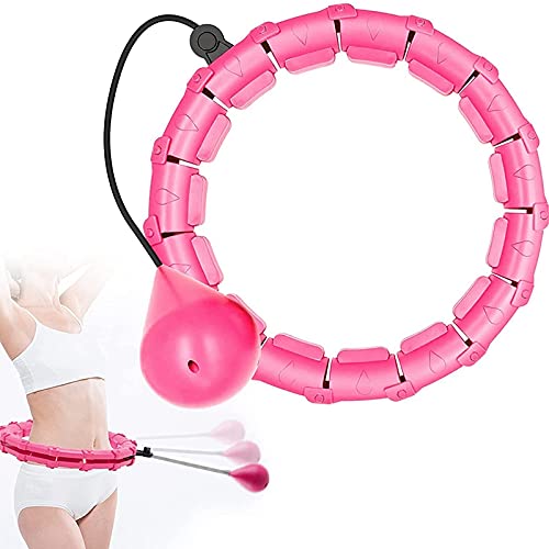Professional Weighted Smart Hula Hoop - Adjustable Non-Drop Detachable Exercise Hoop for Core Workout & Waist Massage | Home Fitness, Dance Training, Weight Loss & Stress Relief