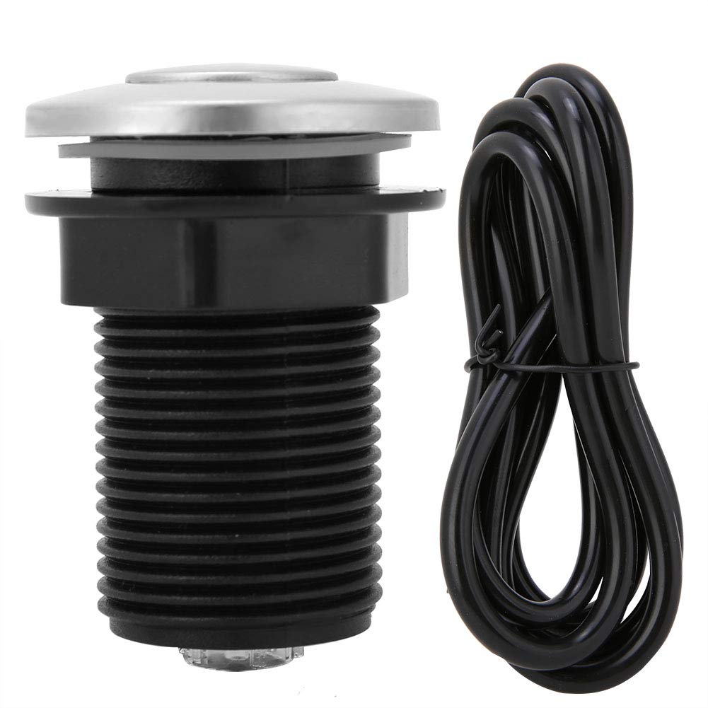 32mm Garbage Disposal Air Switch Kit with Self-Locking Button & Pneumatic Hose - Perfect for Under Sink Waste Disposal Systems and Kitchen Sink Installations