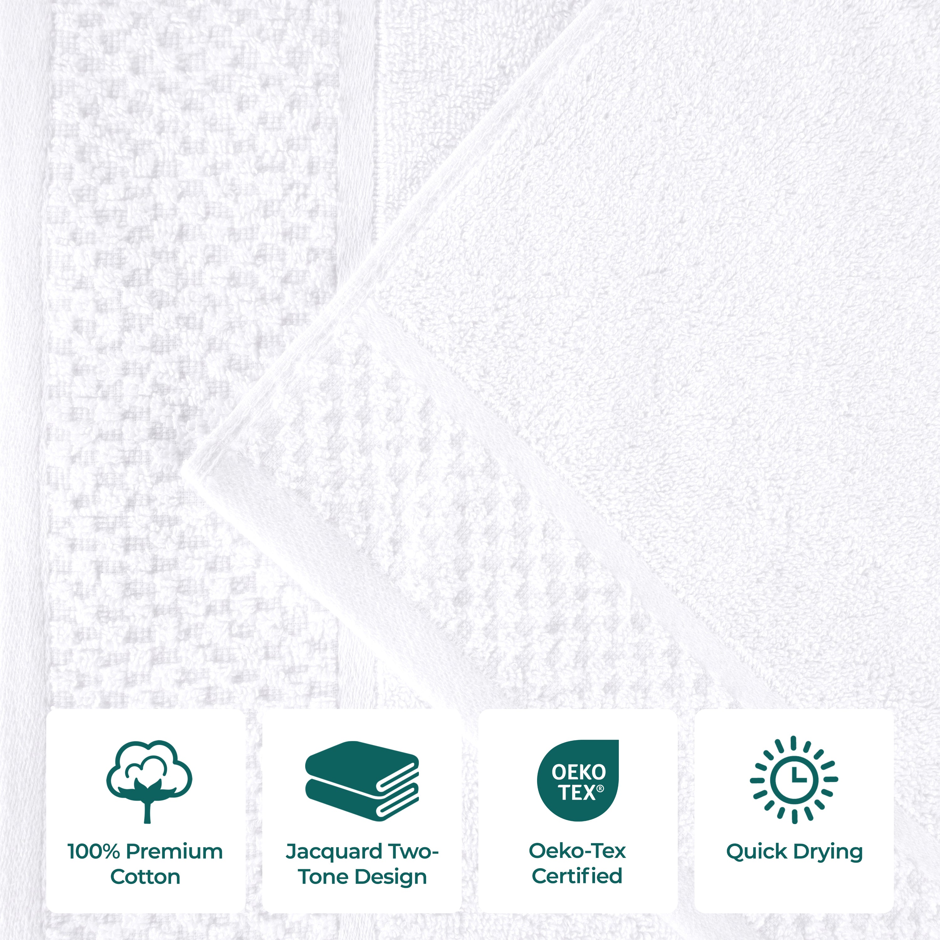 Lodie Cotton Plush Jacquard Bath Sheet Set of 2 - Ultra Soft & Absorbent Luxury Towels for Spa, Bathroom & Beach Use