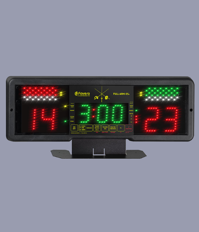 Favero FULL ARM 05/T Electronic Scoring Box - Professional Fencing Equipment for Tournaments & Training | Perfect for Olympic Fencers and Coaches