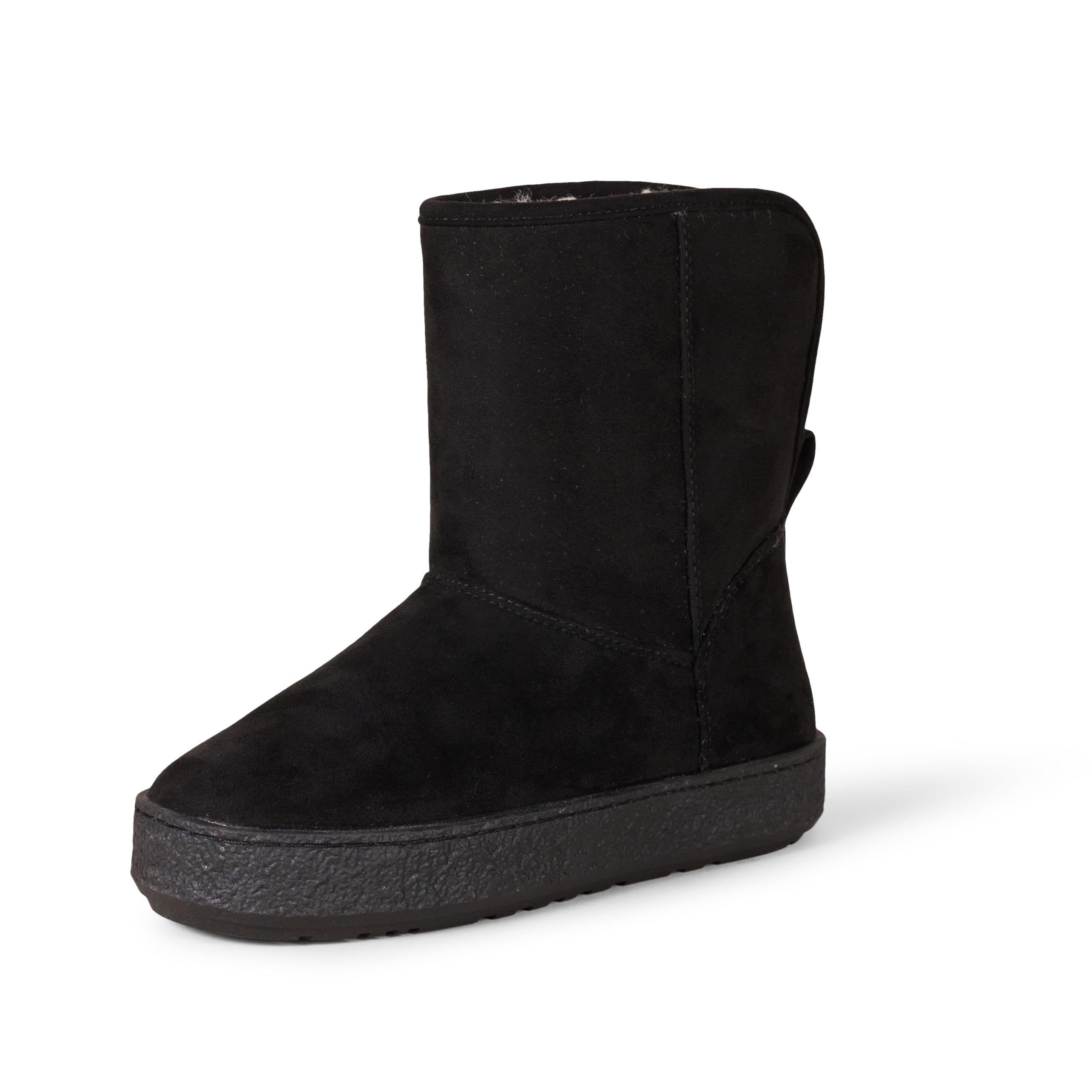 Amazon Essentials Women's Shearling Boots - Warm Winter Ankle Boots with Soft Faux Fur Lining, Comfortable Slip-On Design for Casual Outfits & Cold Weather Fashion