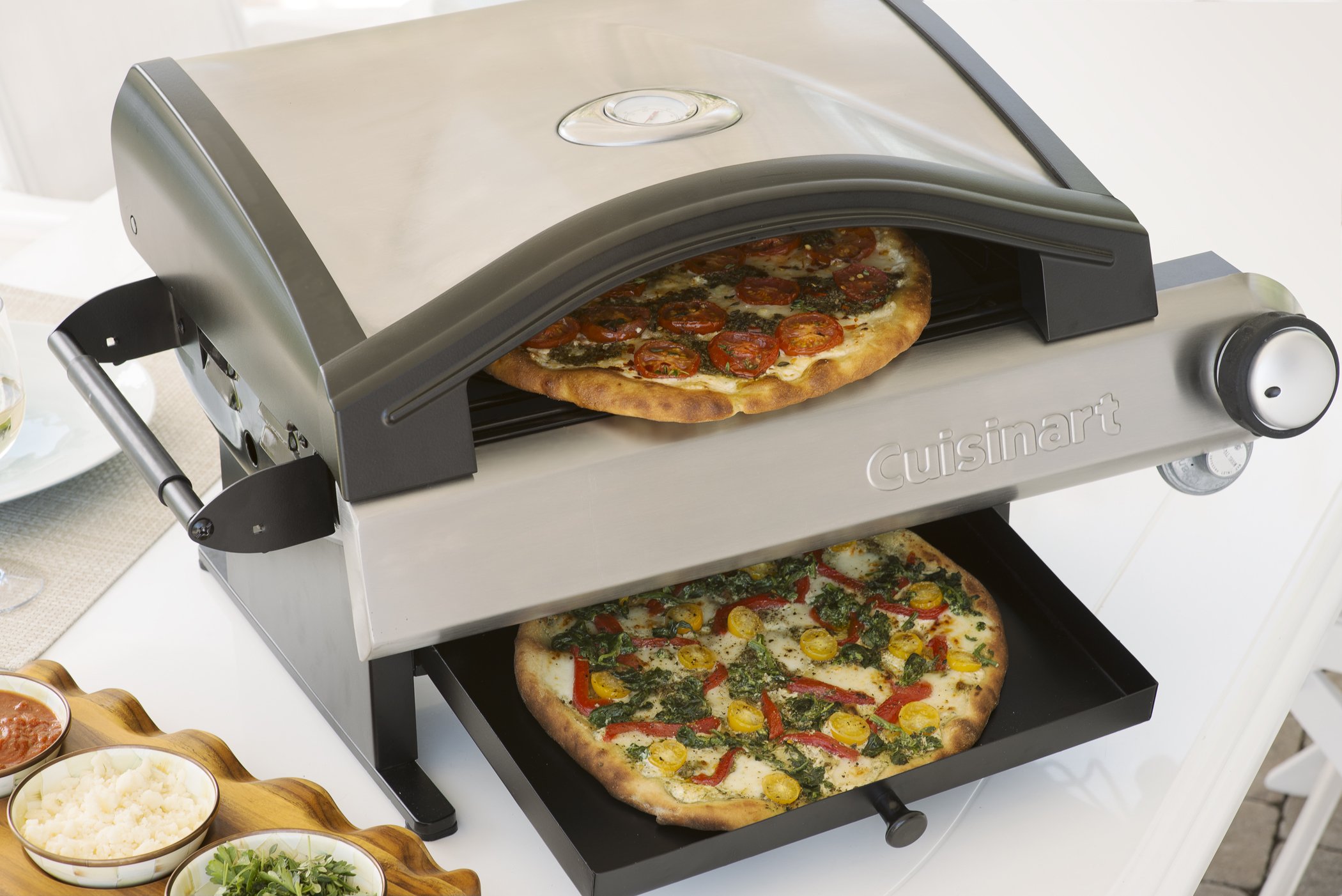 Cuisinart Professional Outdoor Pizza Oven with LP Adapter Hose - Perfect for Backyard Parties, Camping & Outdoor Cooking