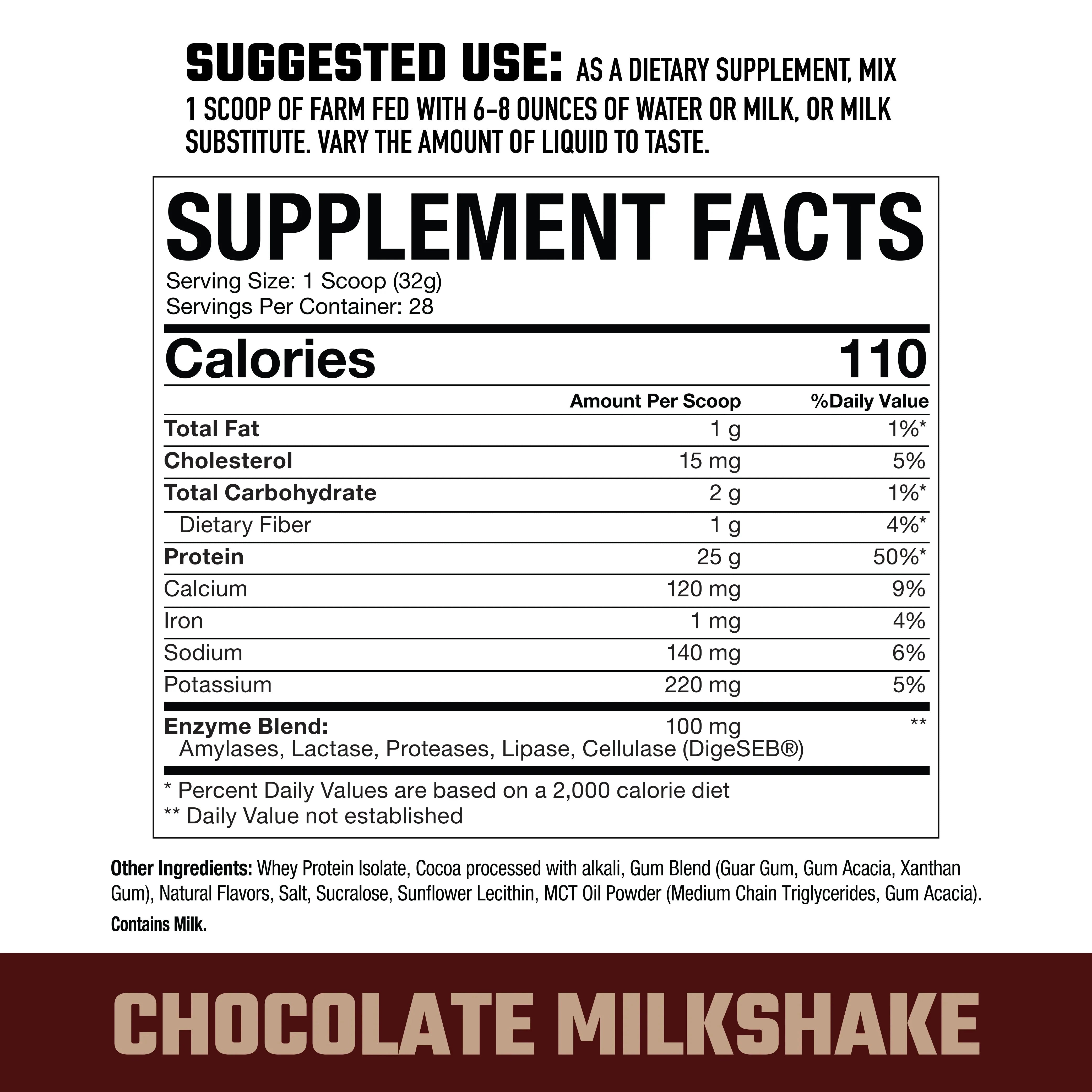 Axe & Sledge Farm Fed Whey Protein Isolate Powder - Premium Low Carb High Protein Supplement for Muscle Growth & Recovery - Ideal for Post-Workout, Weight Loss & Keto Diet