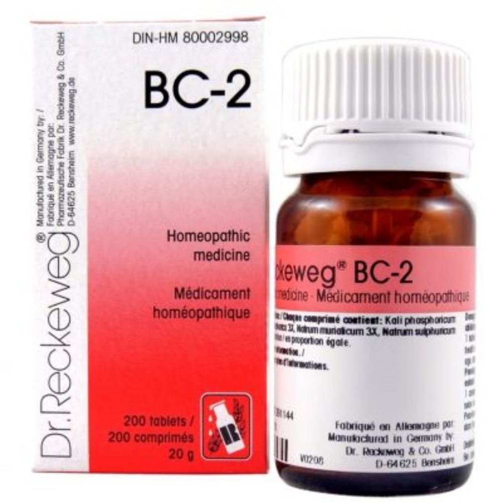 Dr. Reckeweg BC 2 Homeopathic Medicine - 200 Tablets (20g) | Natural Immune Support & Wellness Booster for Daily Health Maintenance