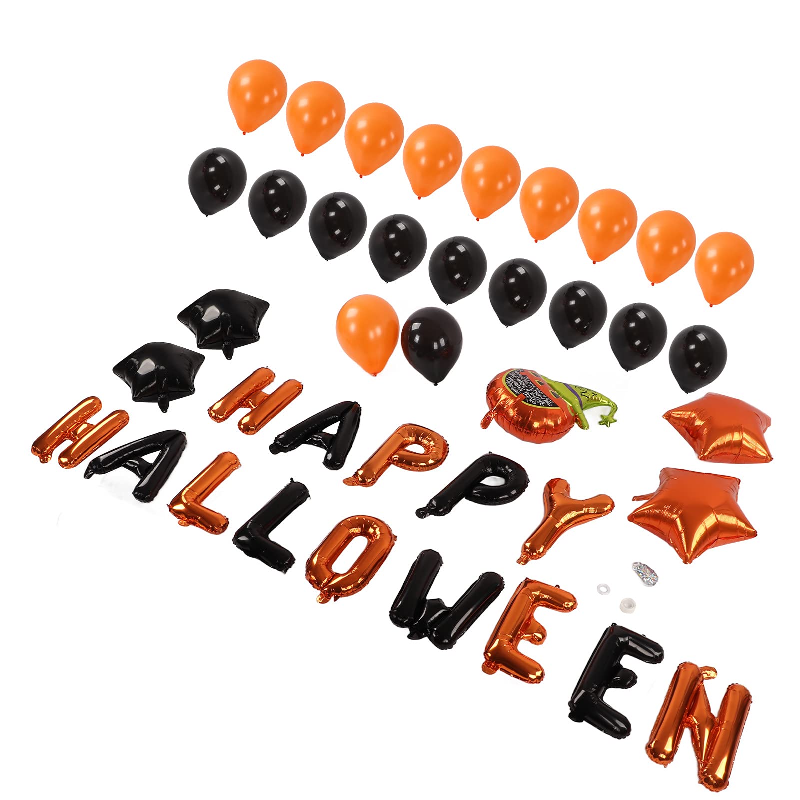 Halloween Balloon Decorations Set - Non-Toxic, Safe & Easy to Install Halloween Party Balloons for Indoor/Outdoor Decor, Halloween Party Supplies, Home & Yard Decoration