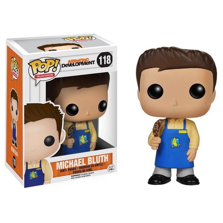 Arrested Development Pop! Vinyl Figure - Michael Bluth with Banana Stand [118] | Funko Collectible for TV Show Fans & Home Office Decor
