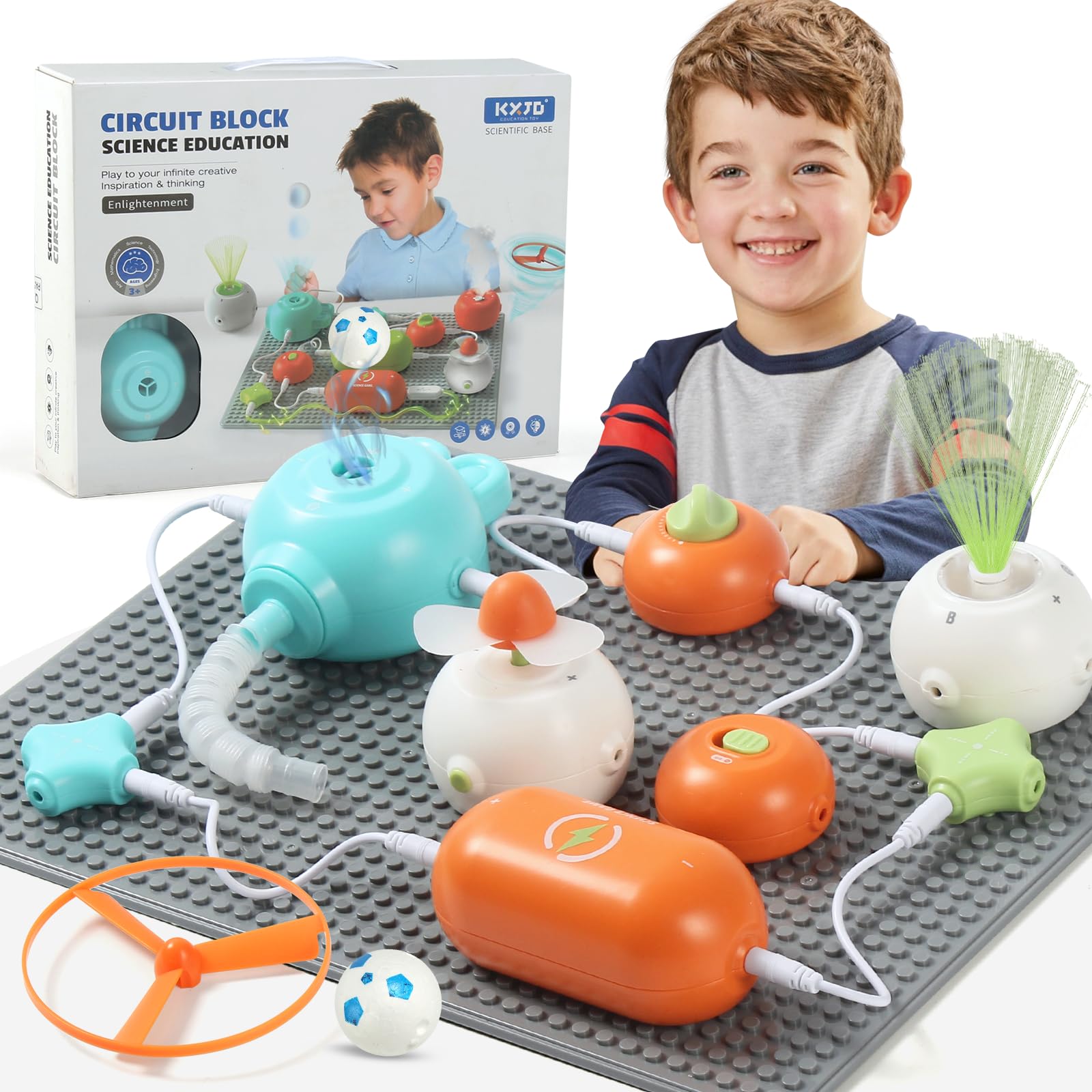 STEM Learning Circuit Kits for Kids Ages 3+ | DIY Electronics Exploration Kit with 64 Projects | Physics Science Educational Toys for Boys & Girls | Perfect for Classroom STEM Activities & Home Learning Fun