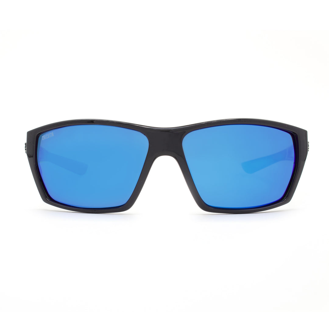 Polarized Sports Sunglasses for Cycling & Driving - Black Frame with Mirror Lens - UV Protection, Anti-Glare for Outdoor Activities & Sports