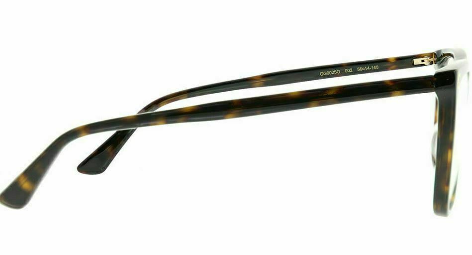 Gucci GG 0025 O 002 Havana Eyeglasses - Stylish Designer Sunglasses for Men & Women | UV Protection & Trendy Frames | Perfect for Outdoor Activities, Travel & Fashion Statements