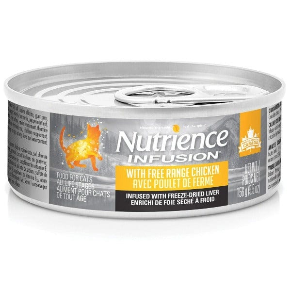 Nutrience Infusion Pate with Free-Range Chicken Grain-Free Canned Cat Food - High Protein Wet Food for Adult Cats, Kitten & Senior Cats - Perfect for Mealtime, Travel & Picky Eaters
