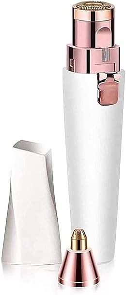 Professional Painless Nose & Ear Hair Trimmer for Men & Women - 2-in-1 Waterproof USB Rechargeable Trimmer with Dual Edge Blades - Perfect for Travel, Grooming & Personal Care