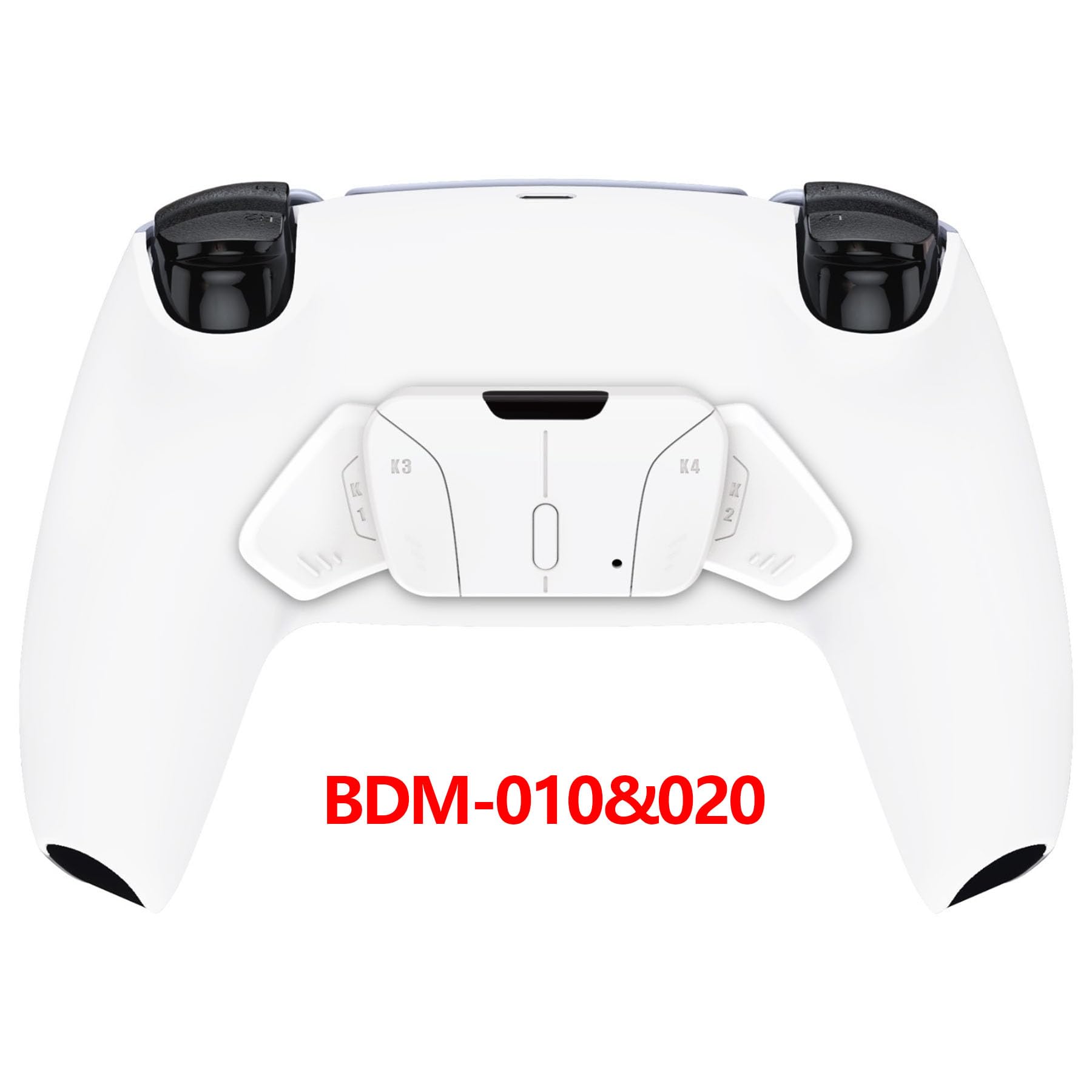 eXtremeRate RISE4 Remap Kit for PS5 Controller BDM-010/020 - Customizable Back Paddles, Remapper Board & Ergonomic Case Backplate (Snow White) | Enhance Gaming Performance for FPS, Racing & Competitive Play