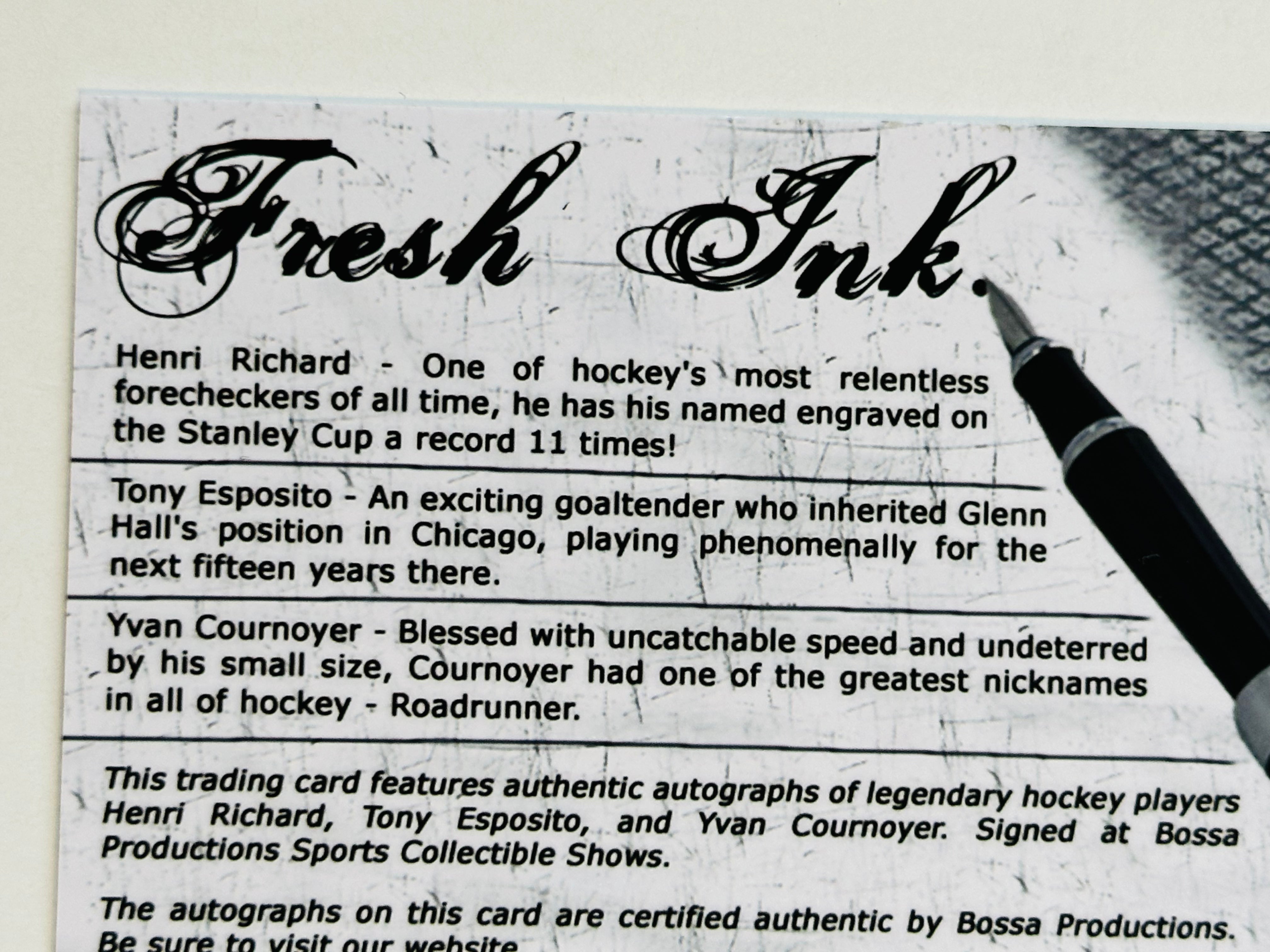 Rare Montreal Canadiens Triple Autograph Hockey Card #17/25 - Limited Edition Collectible for NHL Fans & Sports Memorabilia Enthusiasts - Perfect for Display, Investment or Gift Giving